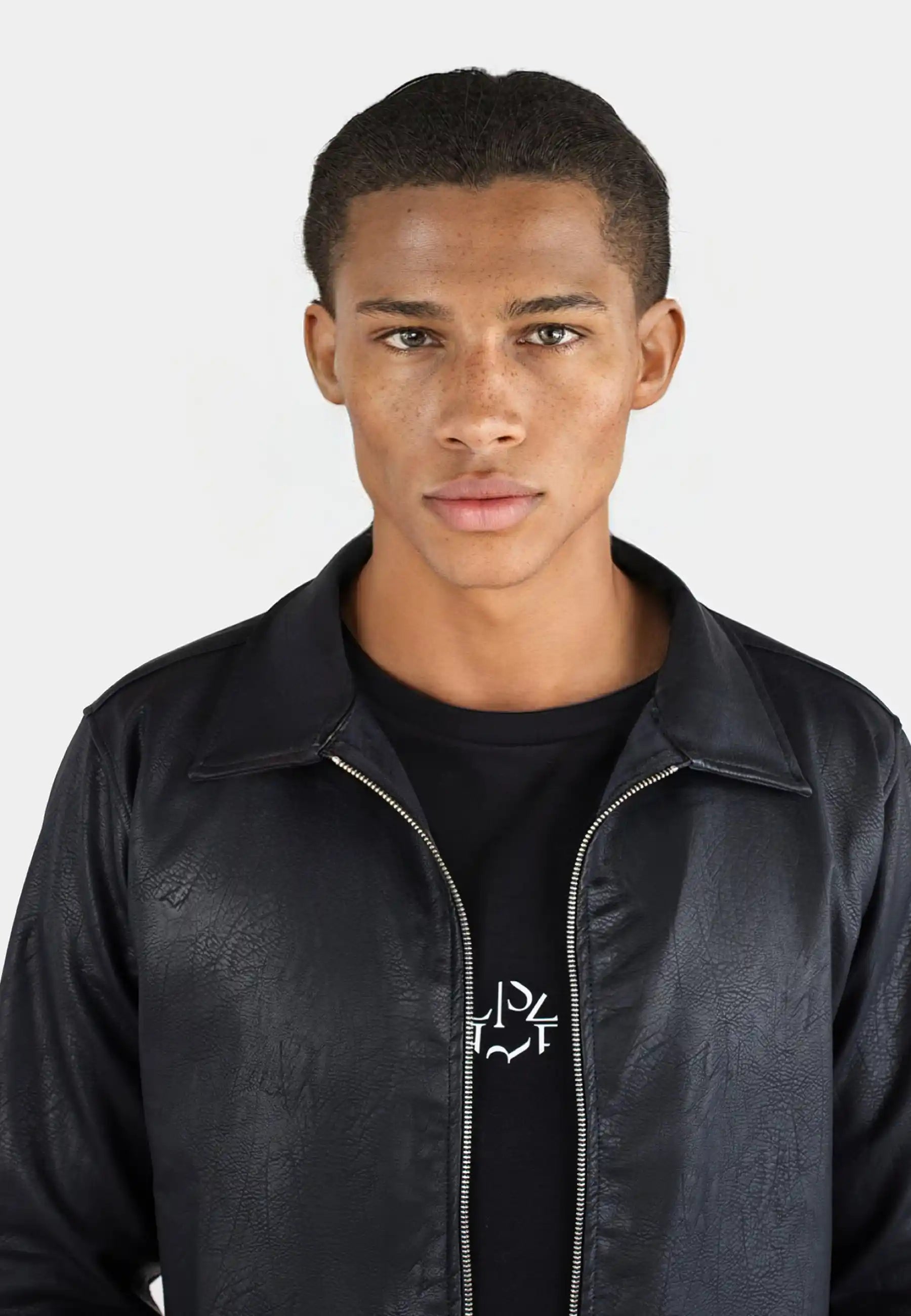 Mel vegan leather jacket - Black