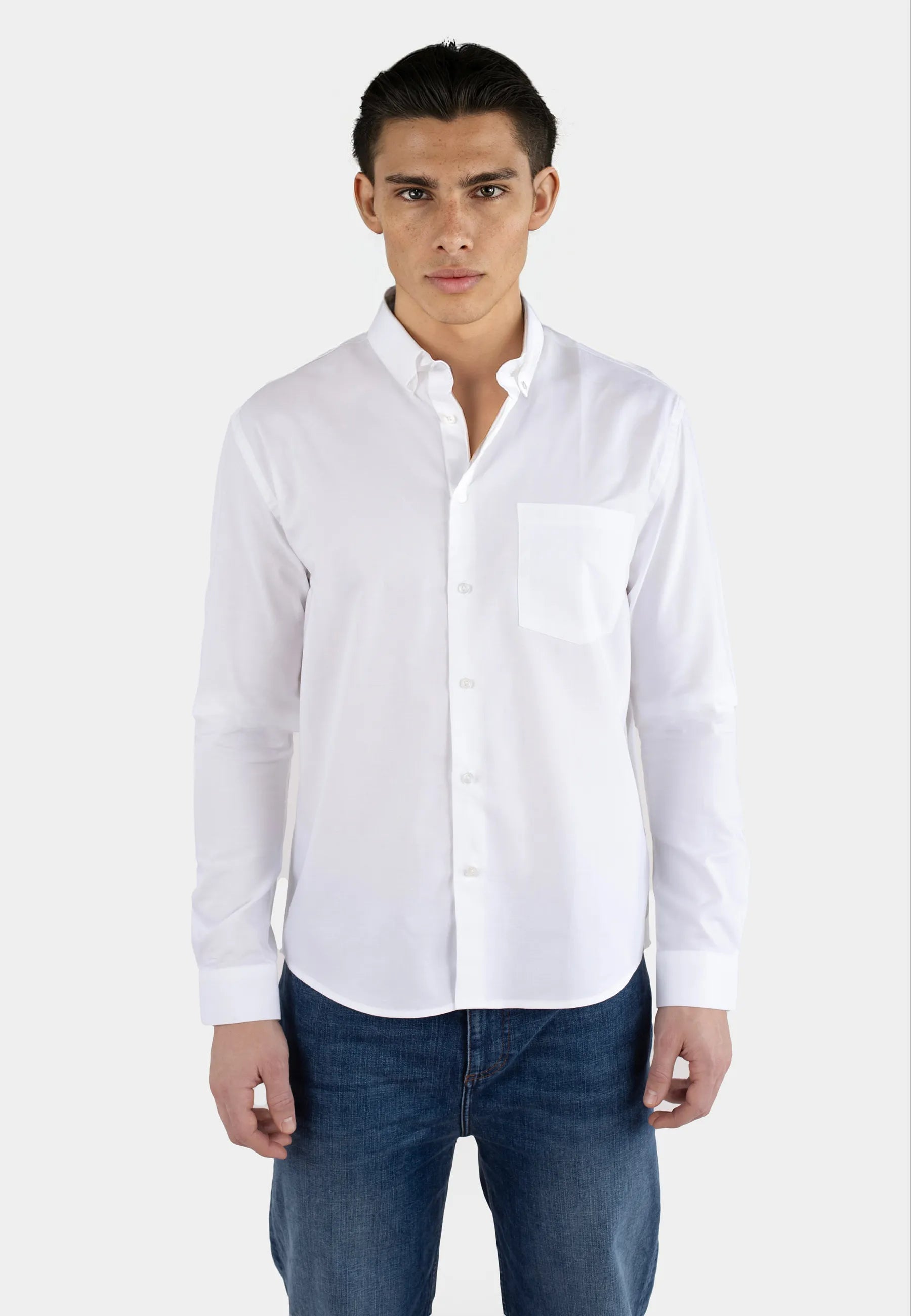 Mika straight shirt - White