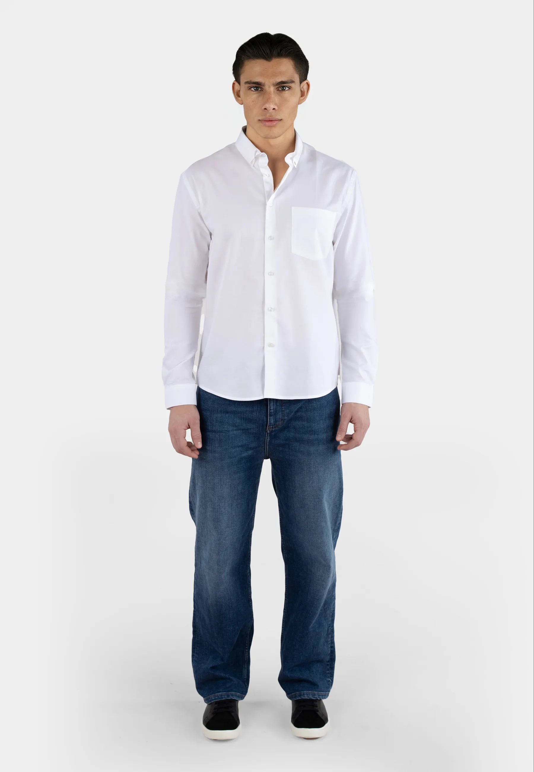 Mika straight shirt - White