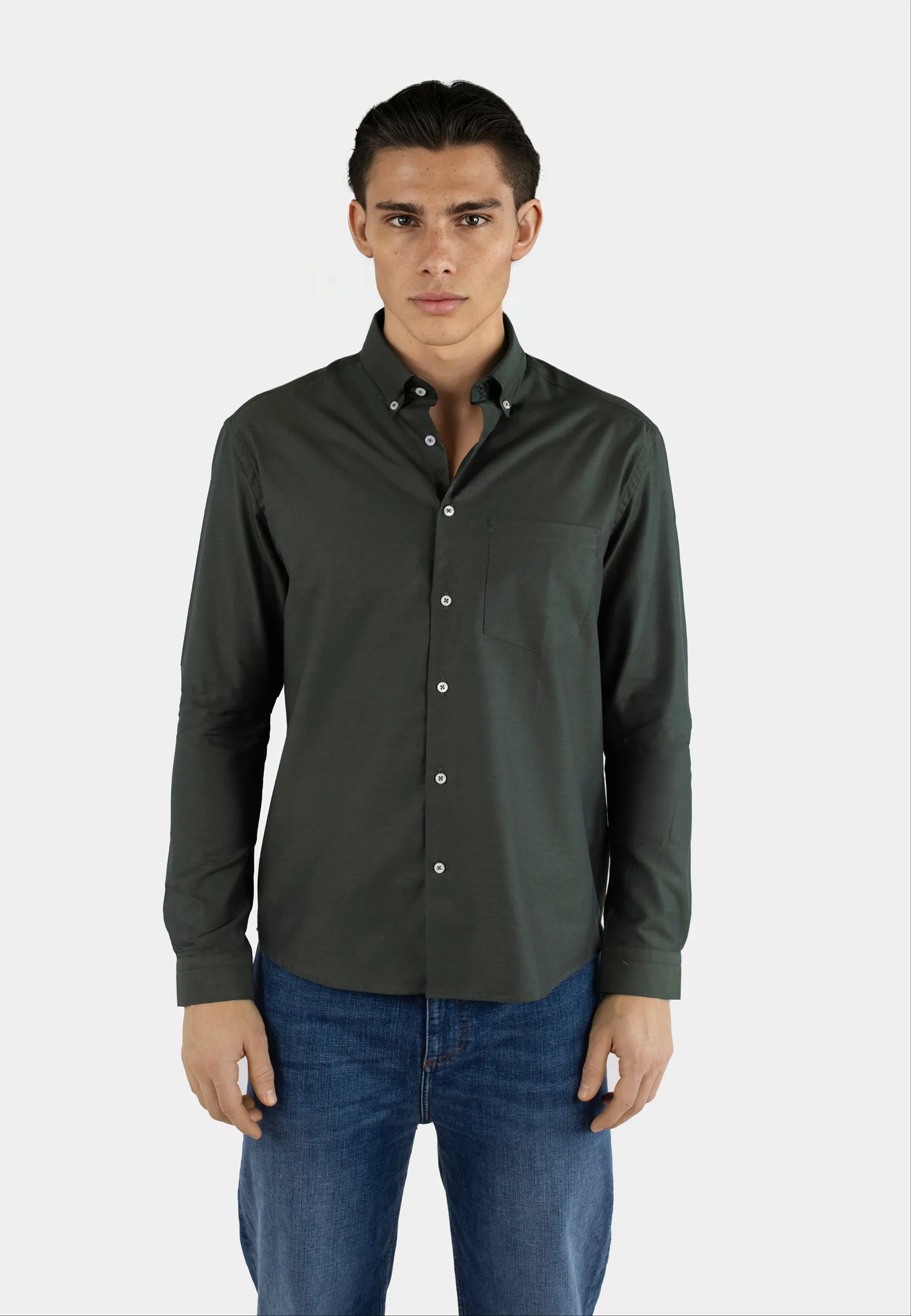 Mika straight shirt - Green