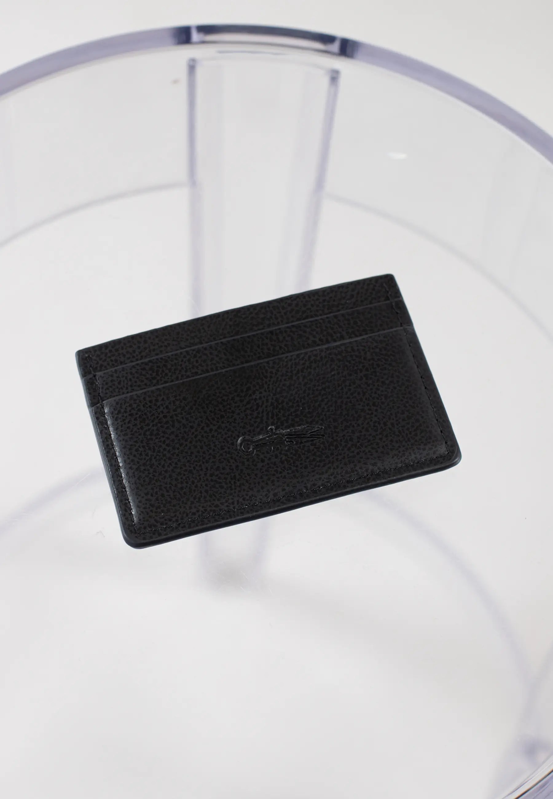 Carl vegan leather card holder - Black