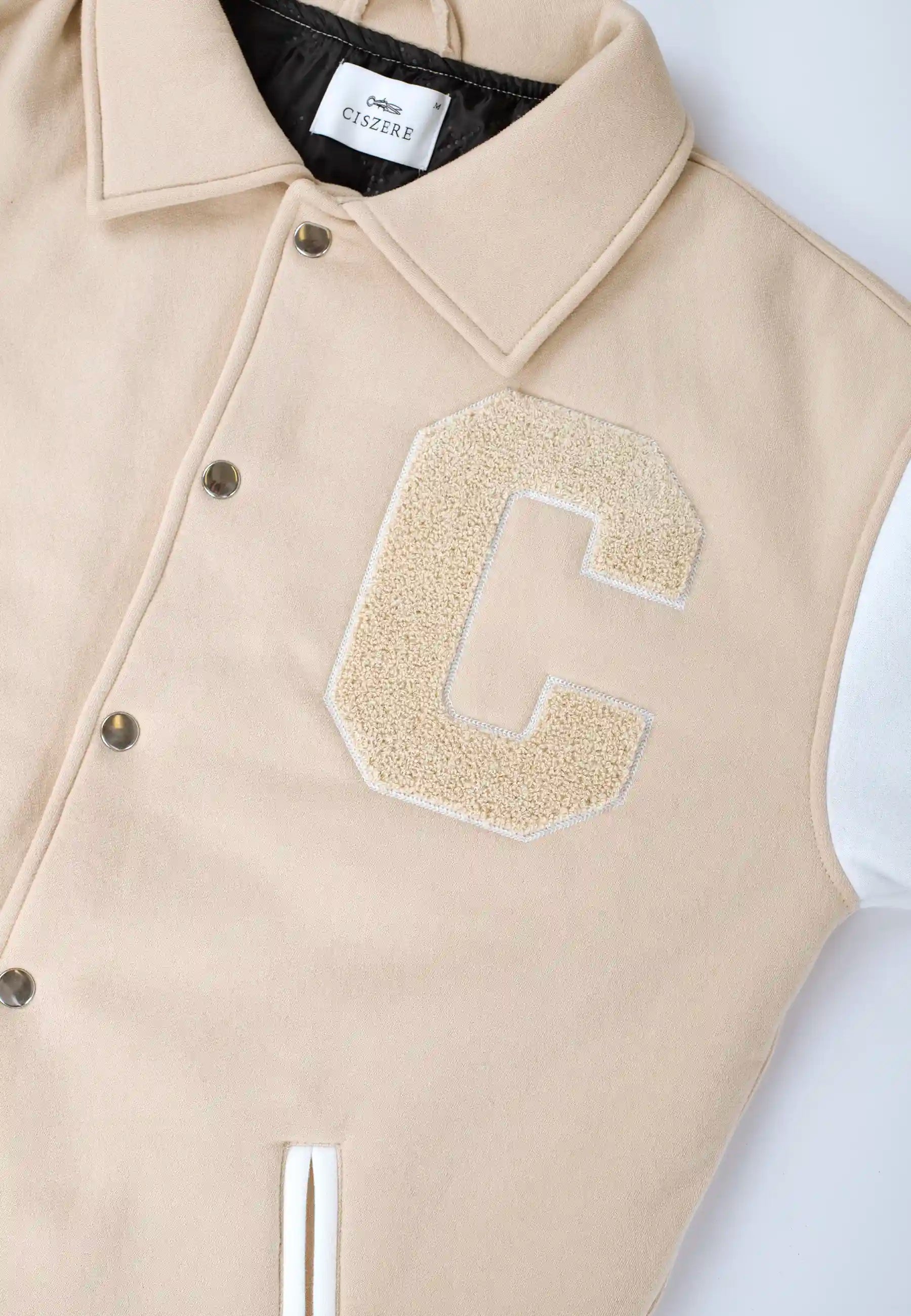Jason varsity jacket - Sand