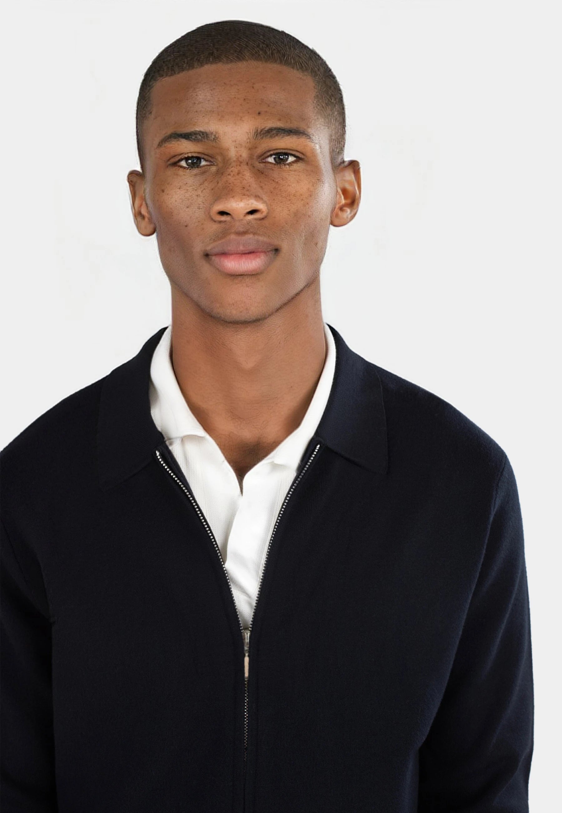 Colby knitted full zip - Black