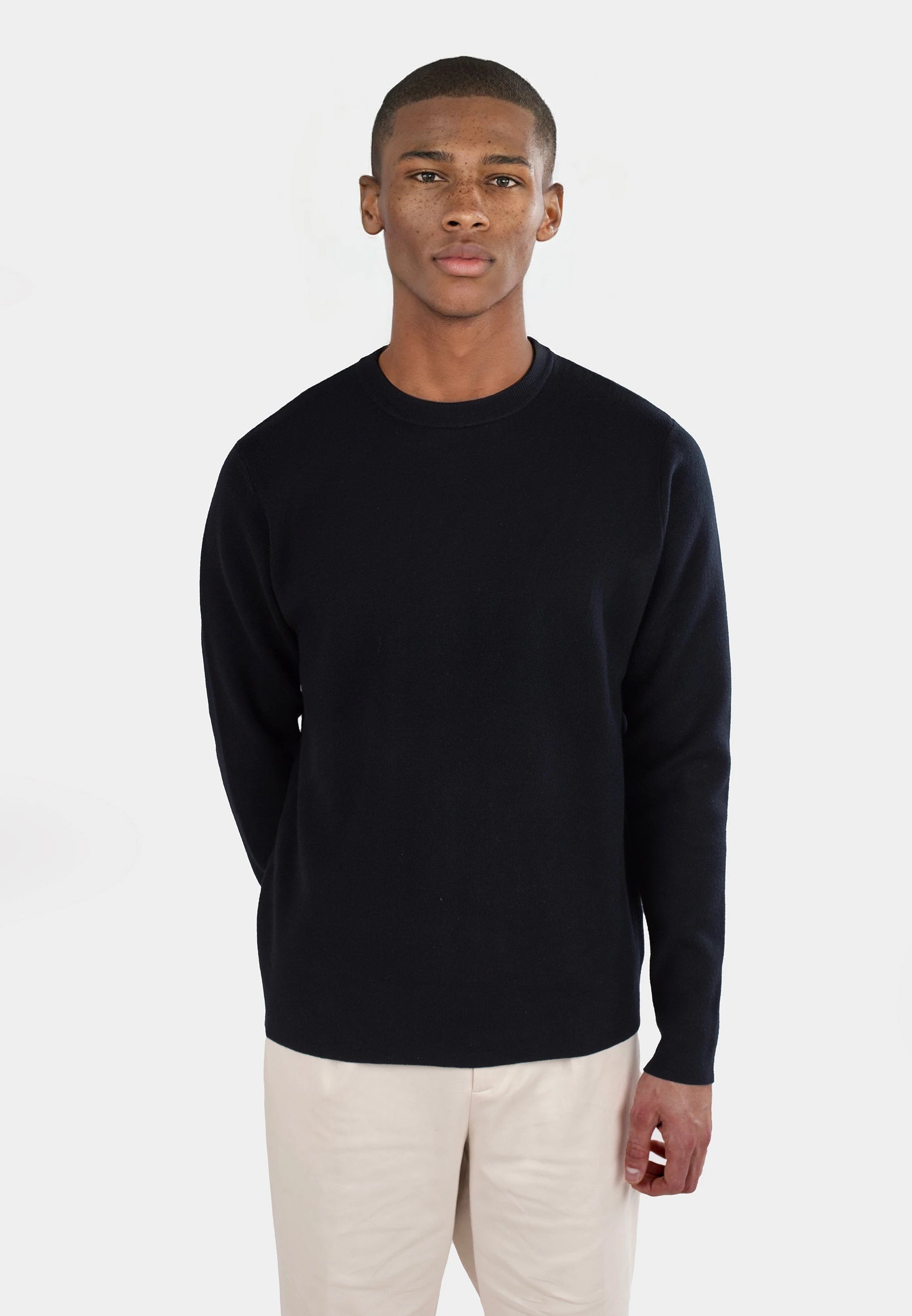 Clark knitted roundneck - Black