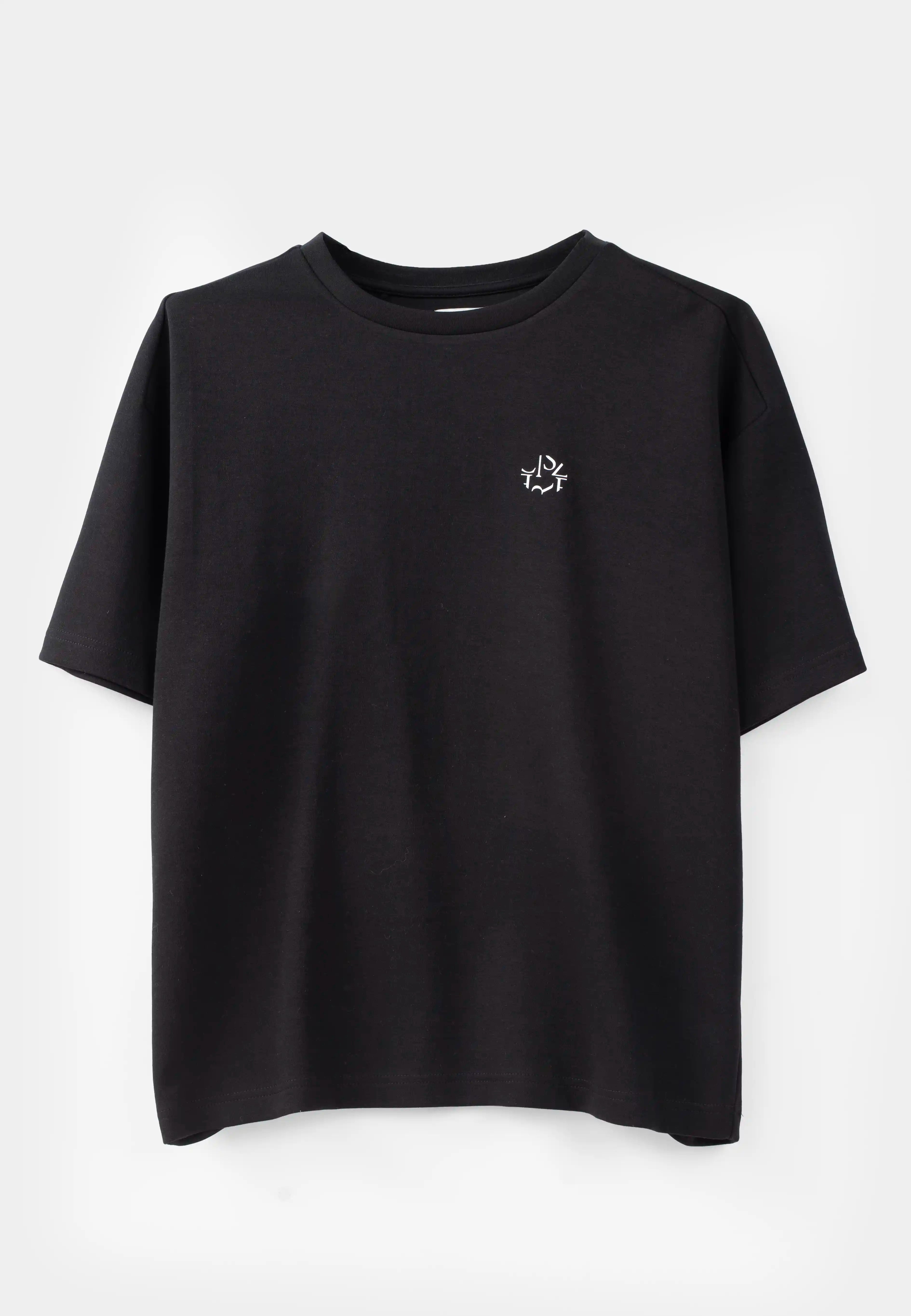 Ellipse: Relaxed Tee front emblem - Black