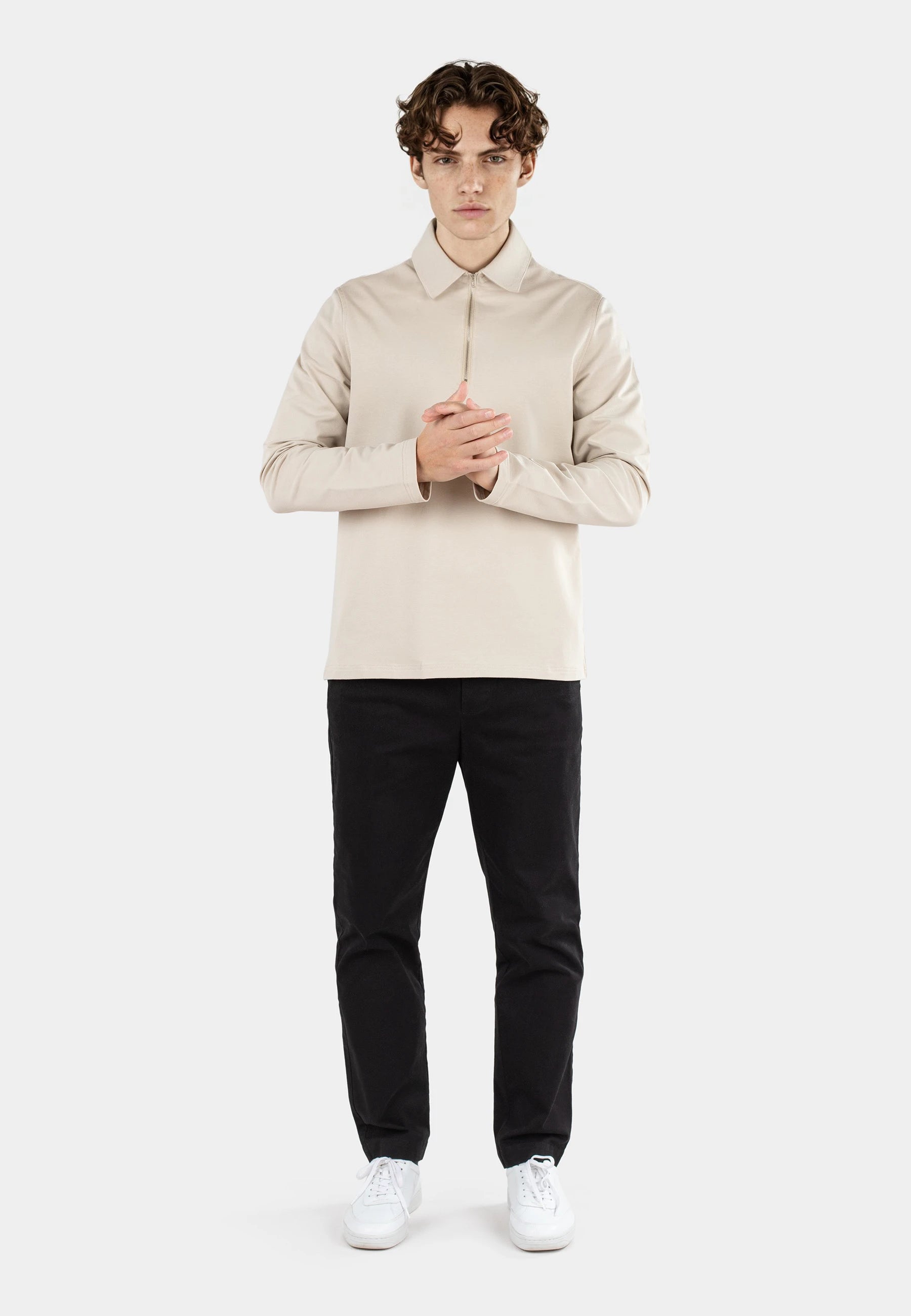 Dev 2.0 half zip shirt – Beige