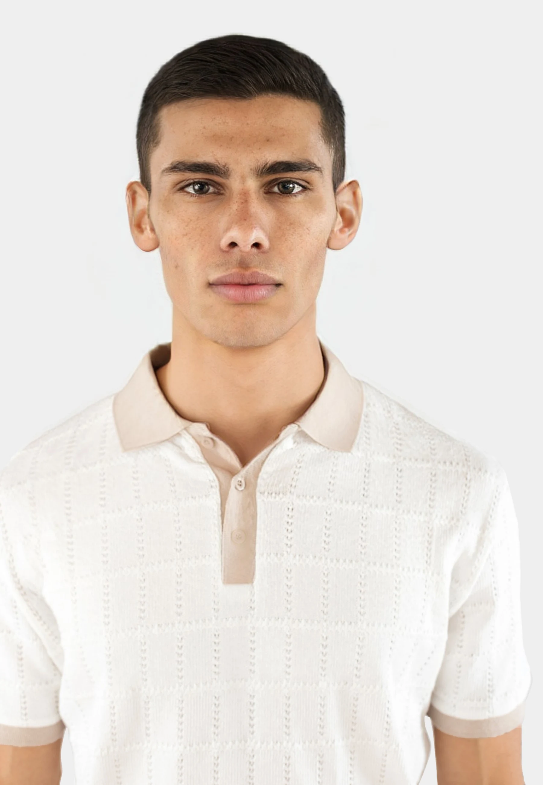 Alex Contrast Pique - Off White