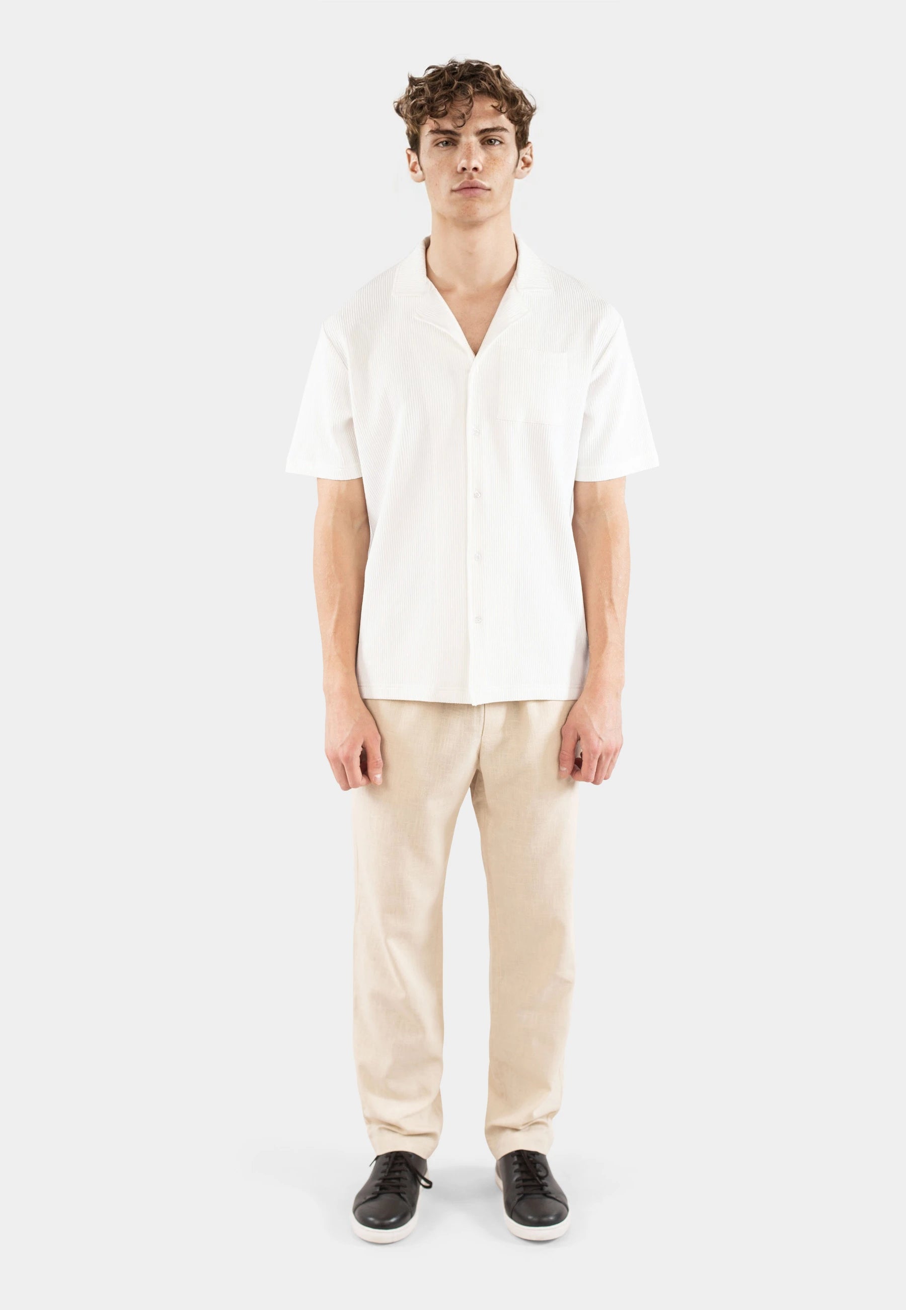 Jack plisse shirt - White