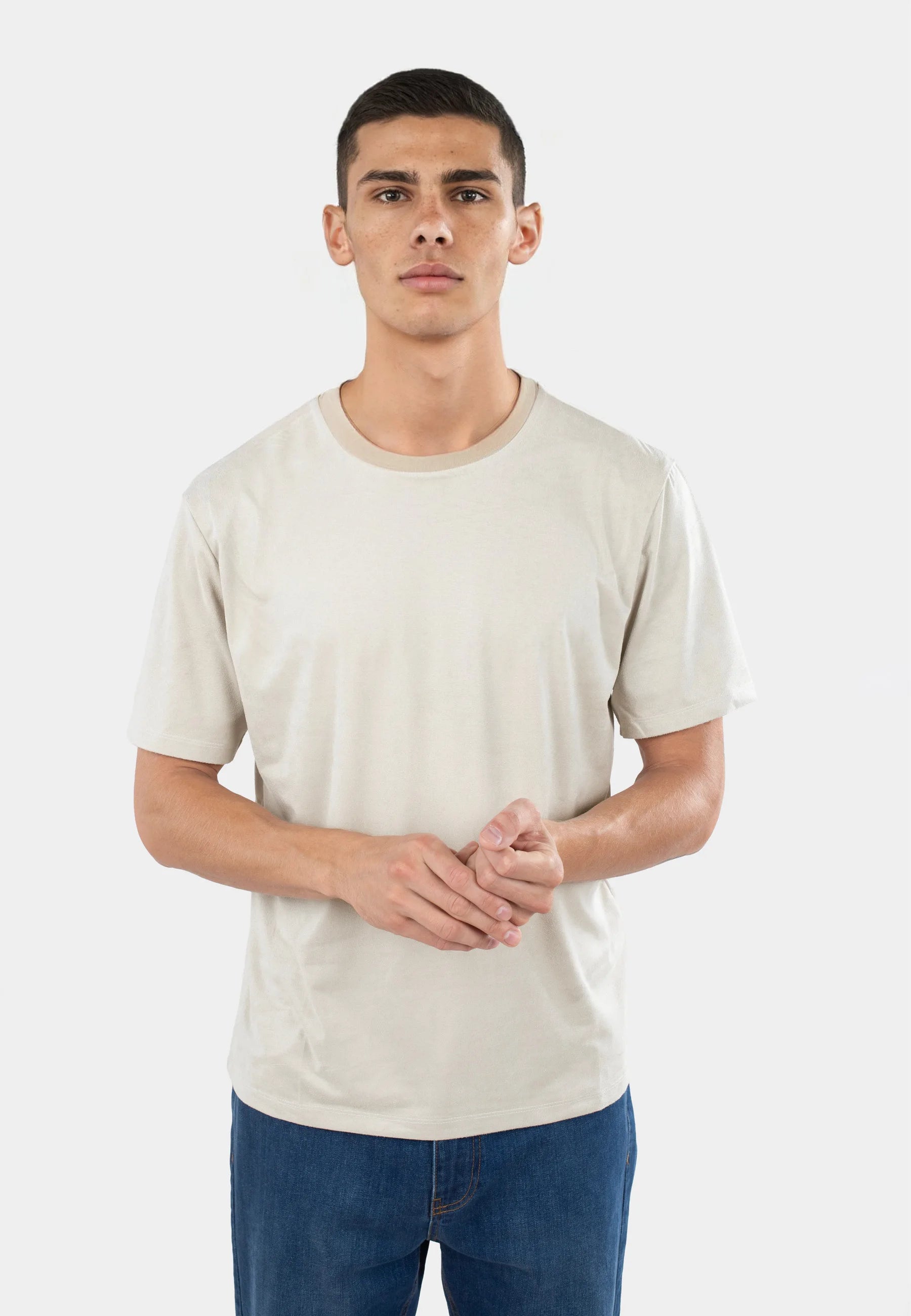 Jai faux suede t-shirt - Beige