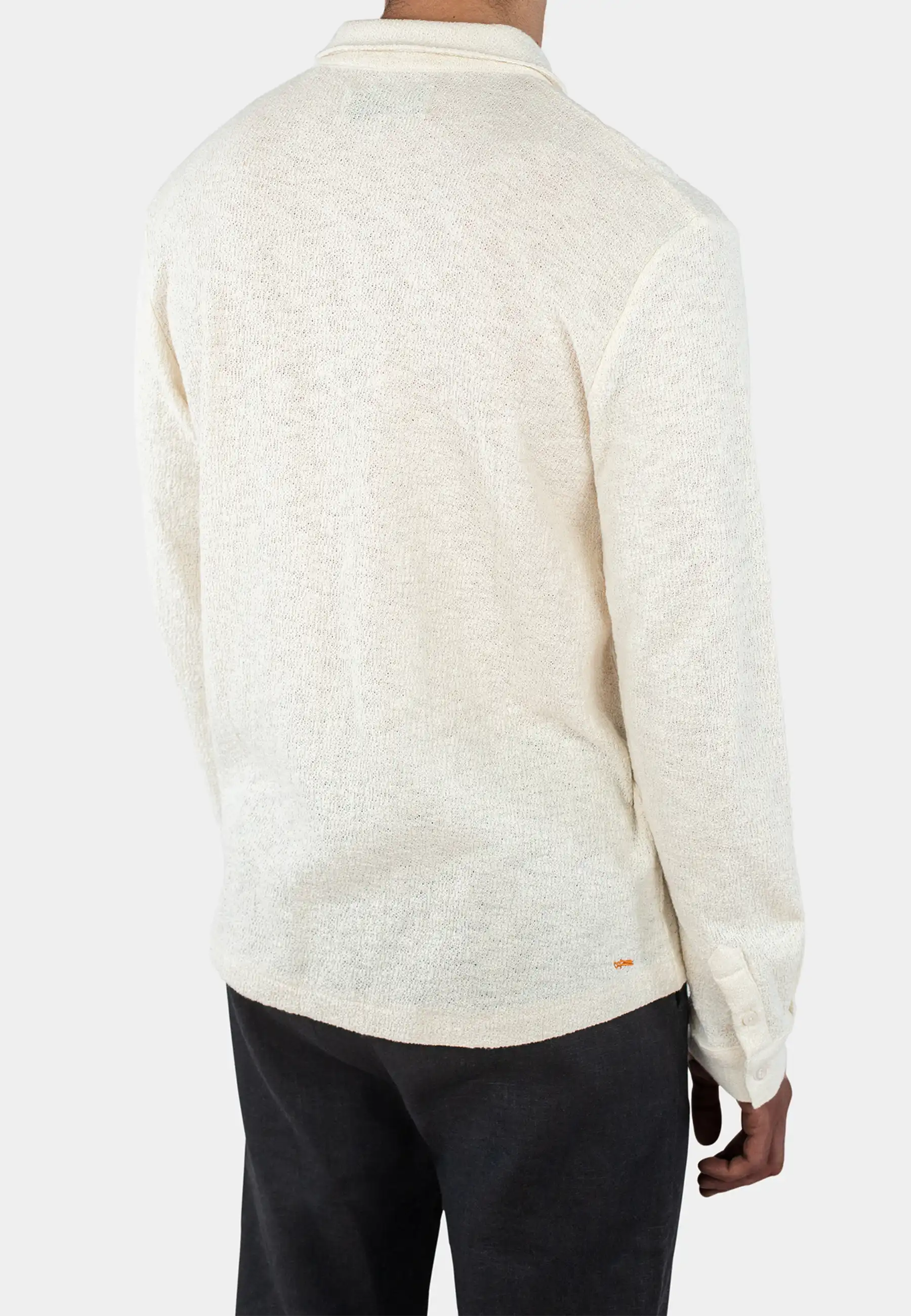 Damien boucle skjorta - Beige