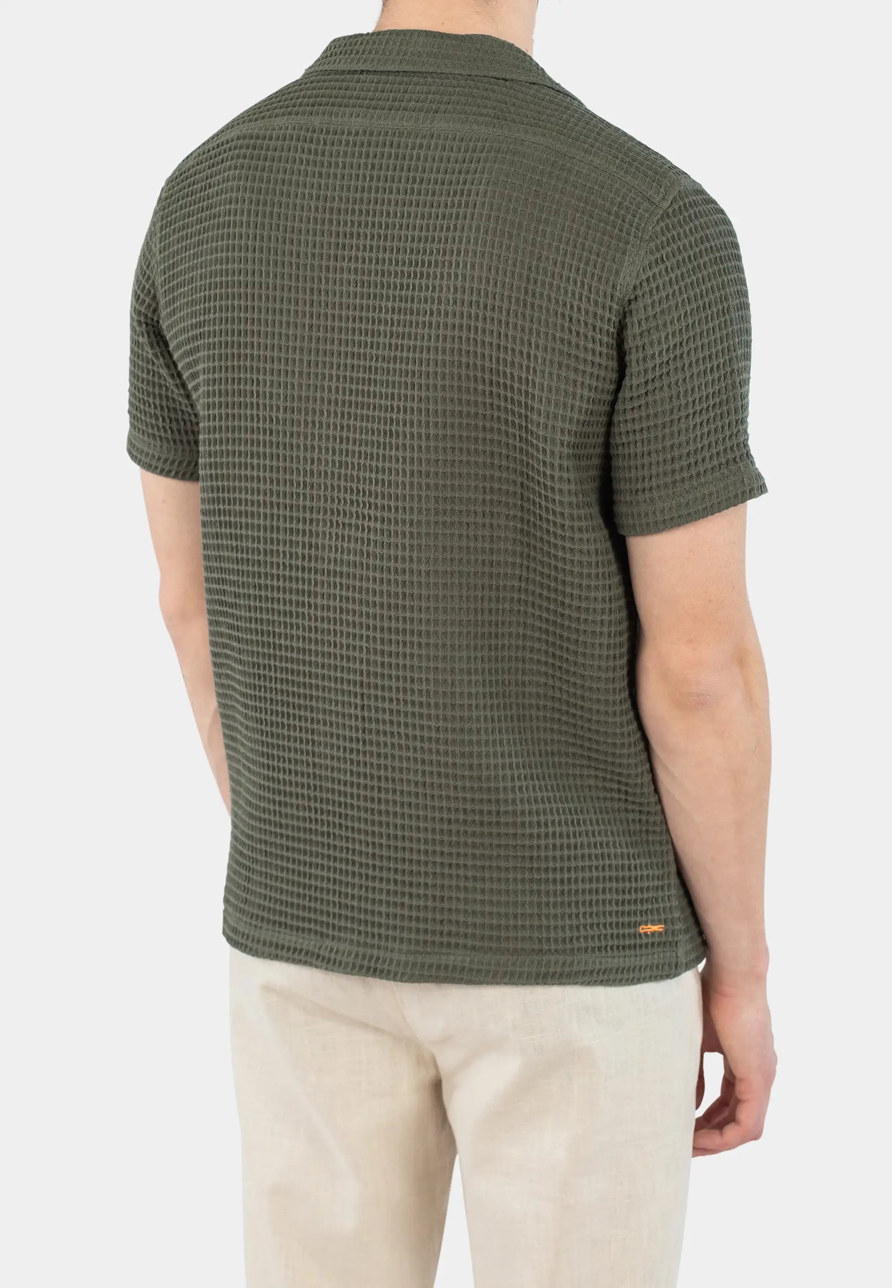 Waffle short set - Leaf Green