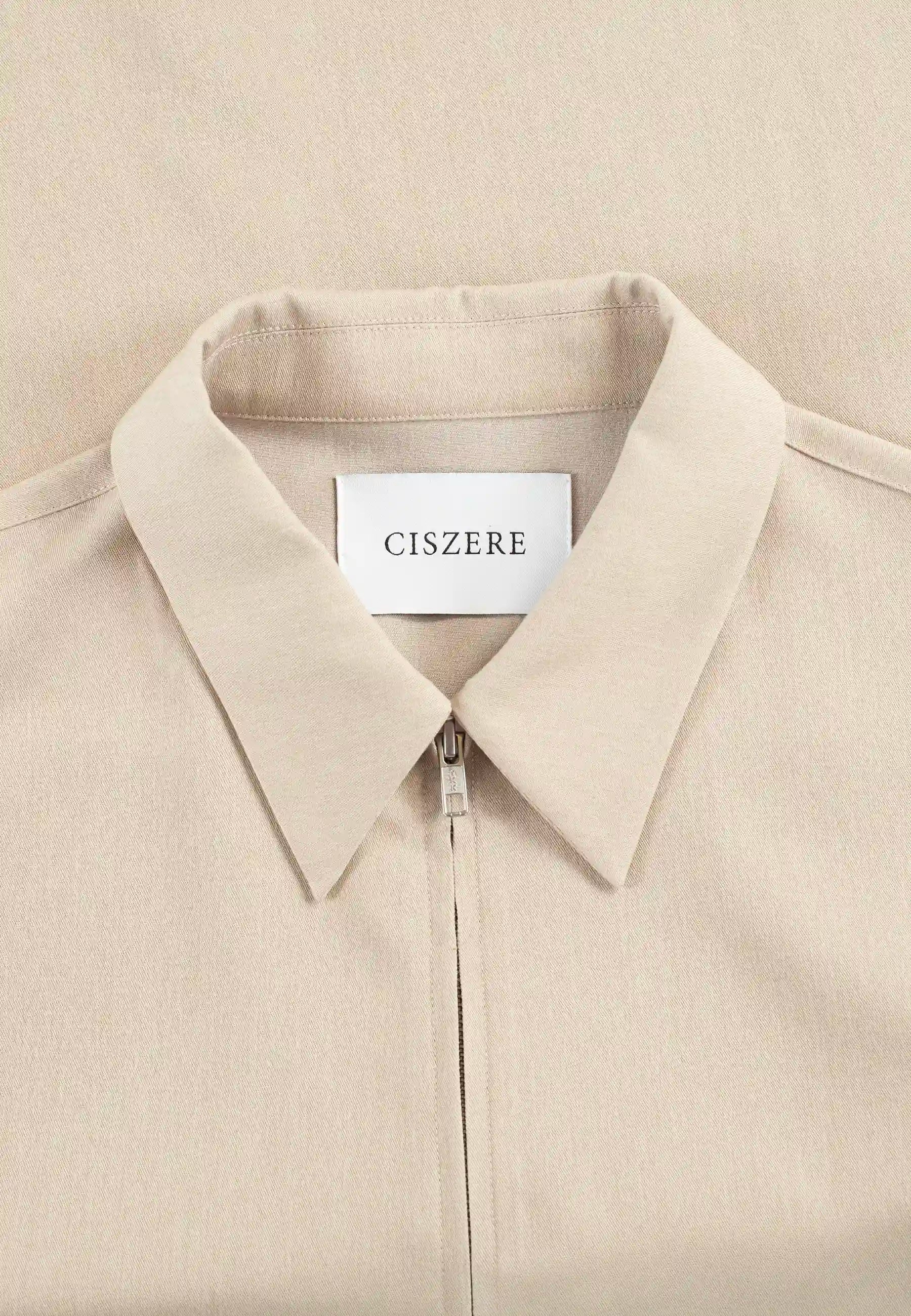 Evander suit zip overshirt - Beige