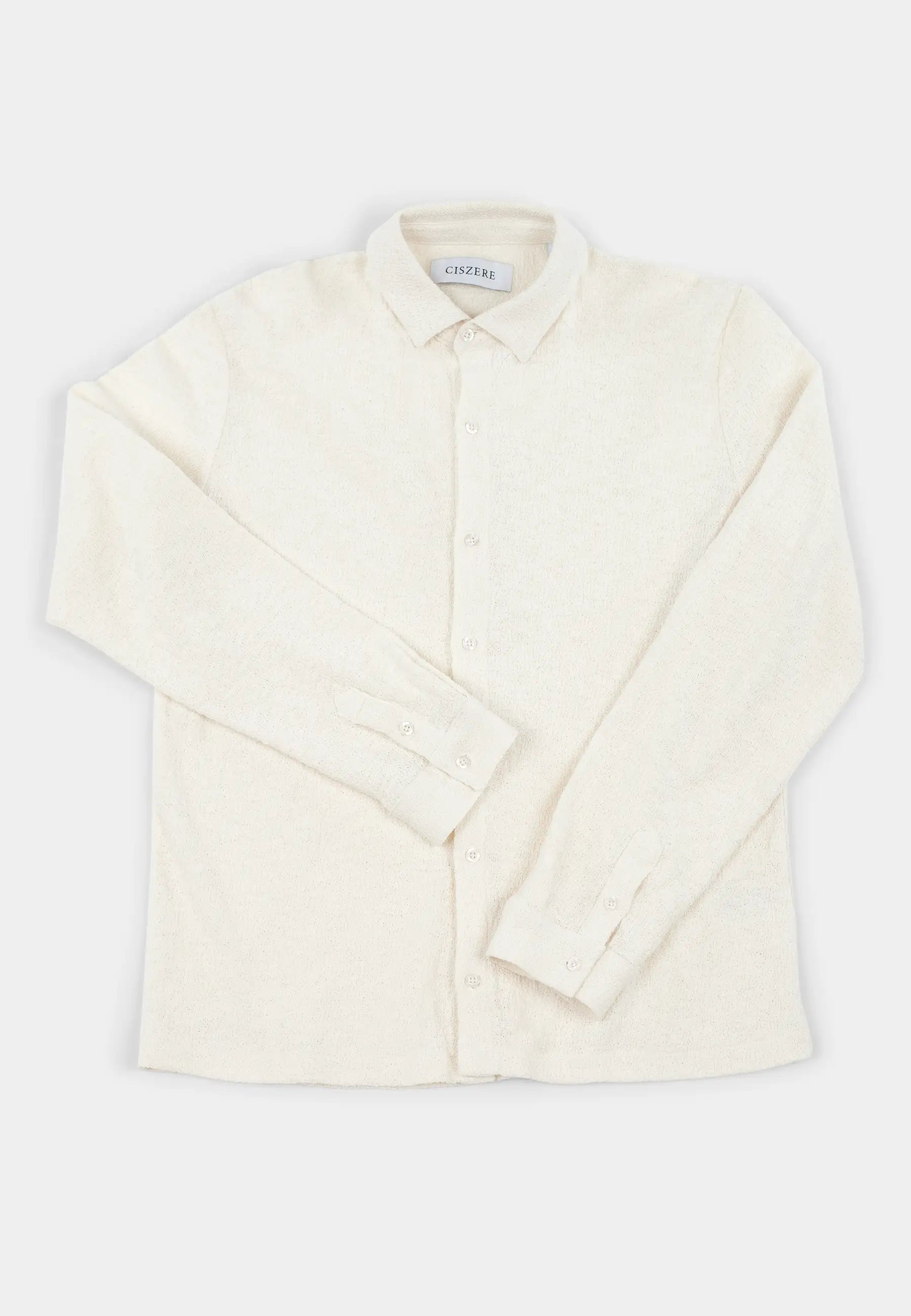 Damien boucle skjorta - Beige