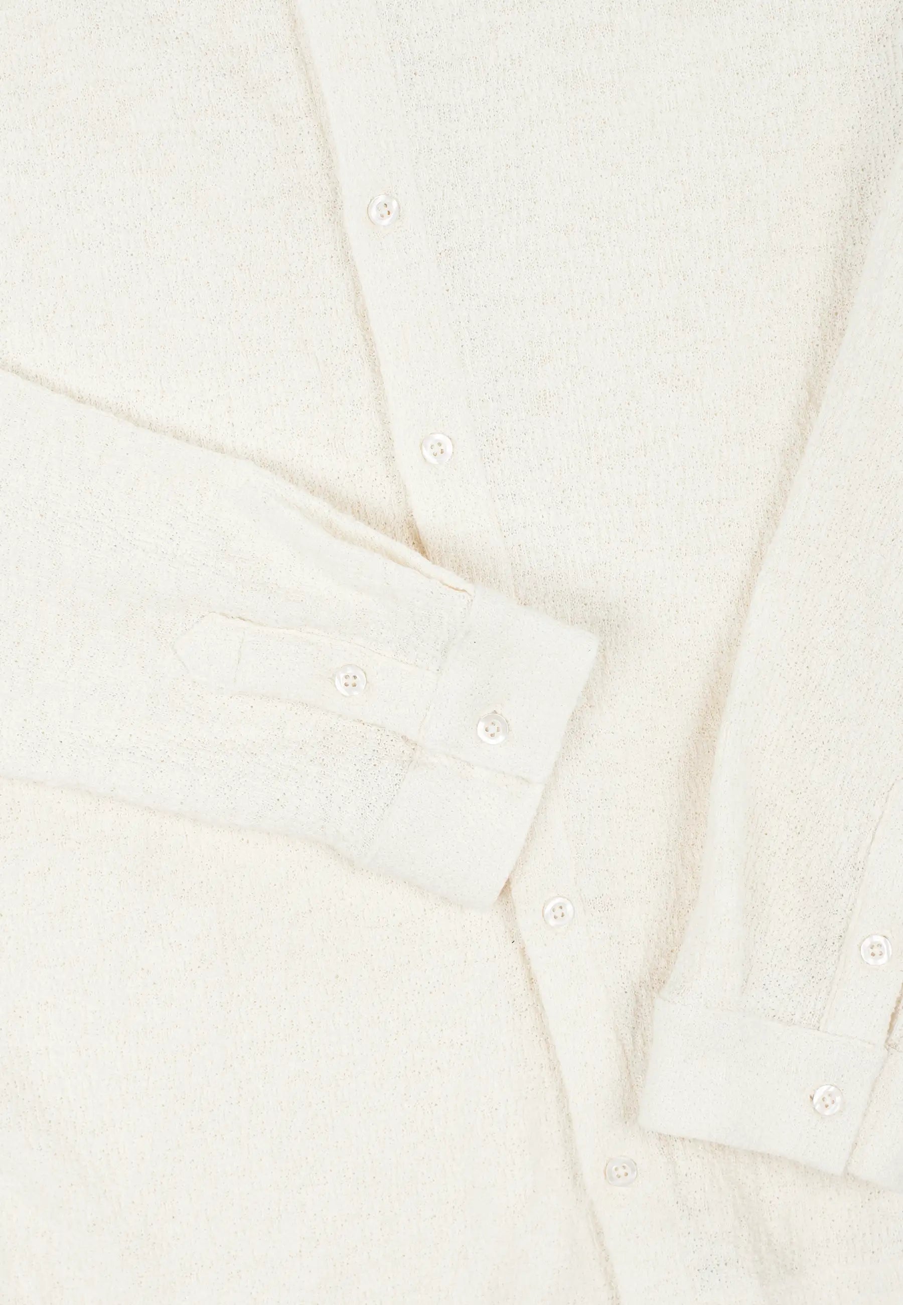 Damien boucle skjorta - Beige