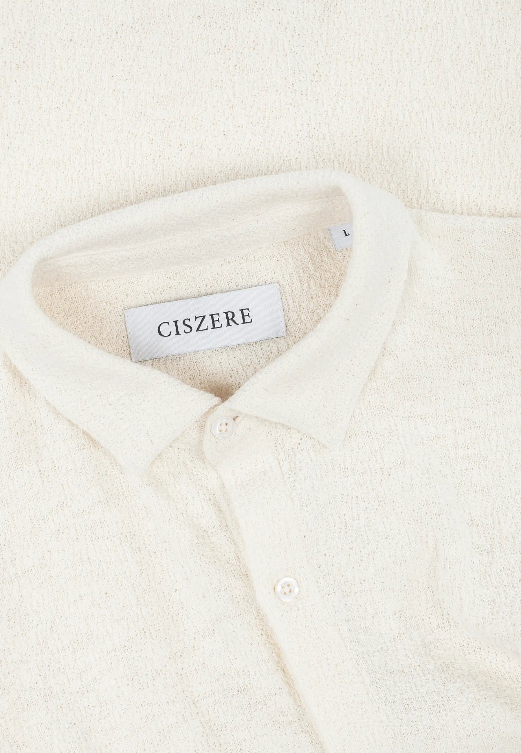Damien boucle skjorta - Beige