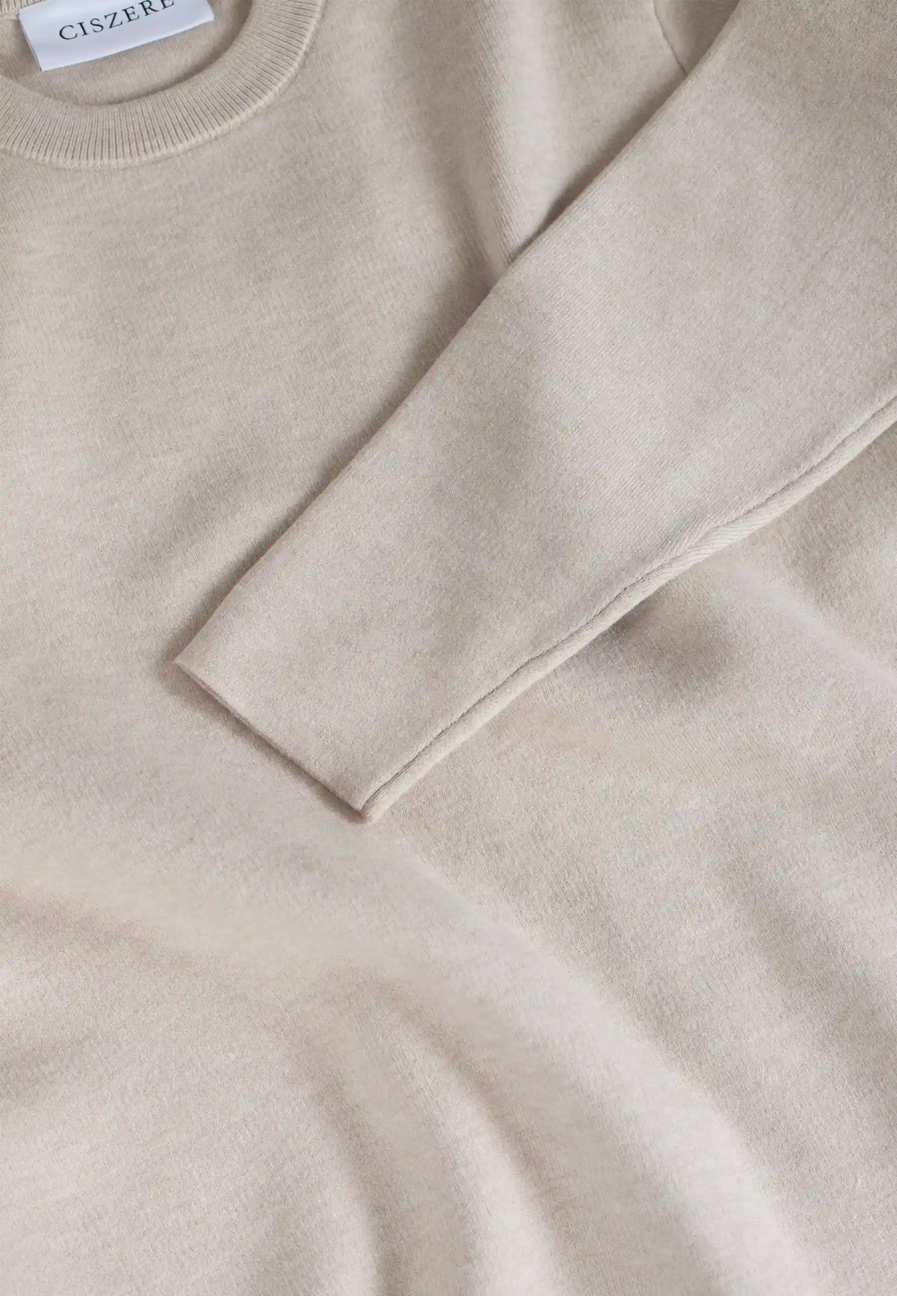 Clark stickad crewneck - Beige