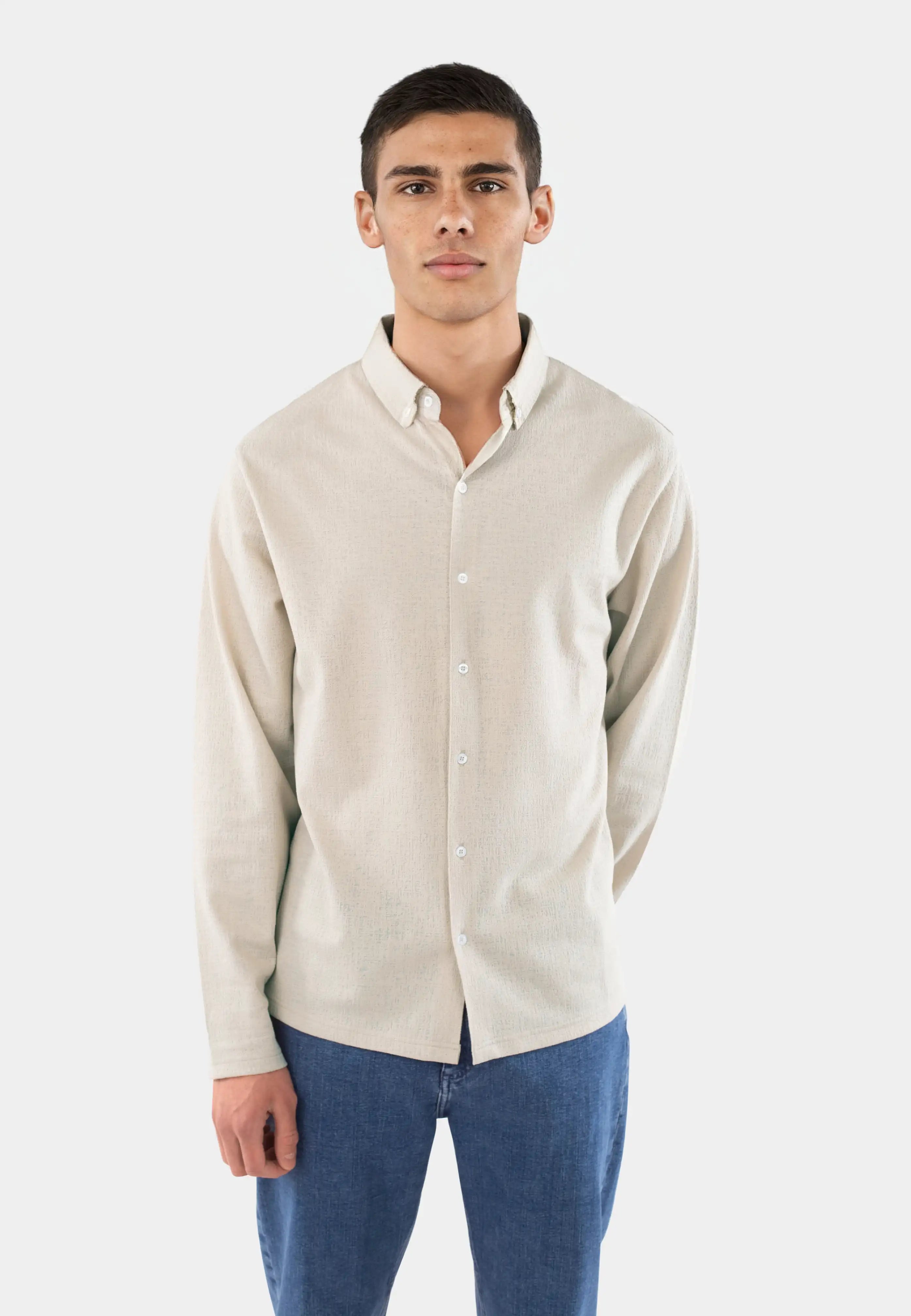 Jesse jacquard shirt - Beige