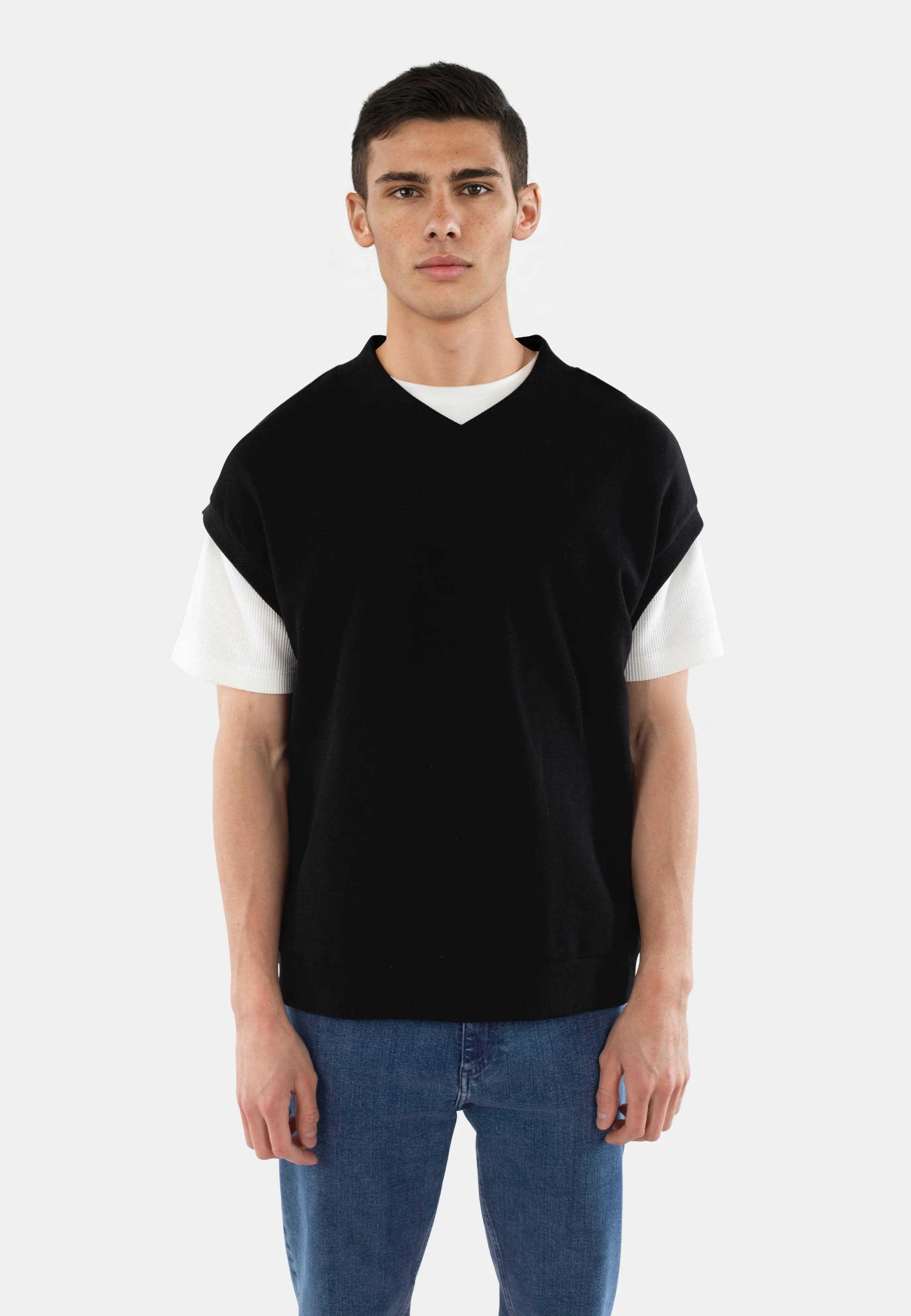 Rory jersey vest - All black