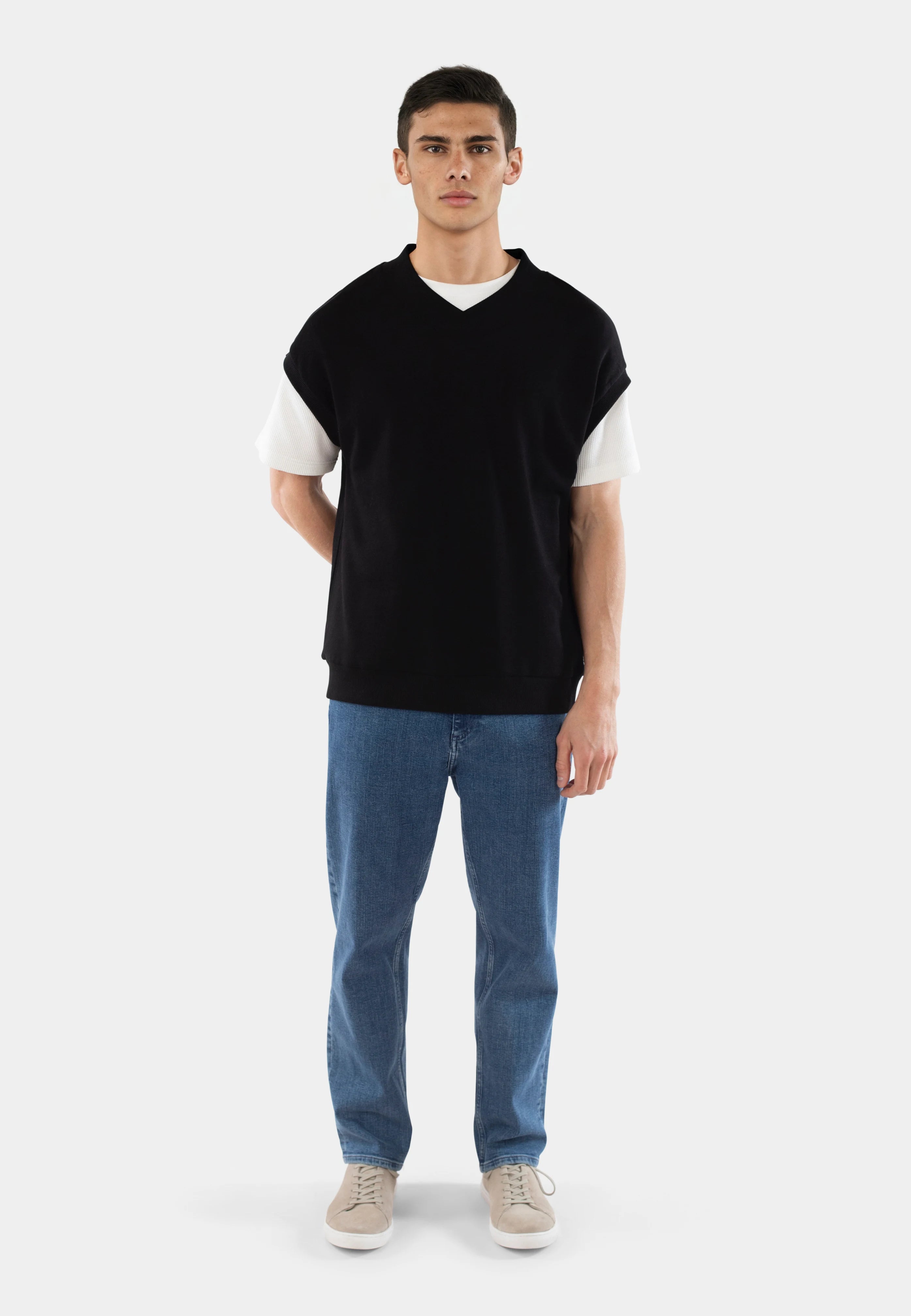 Rory jersey vest - All black