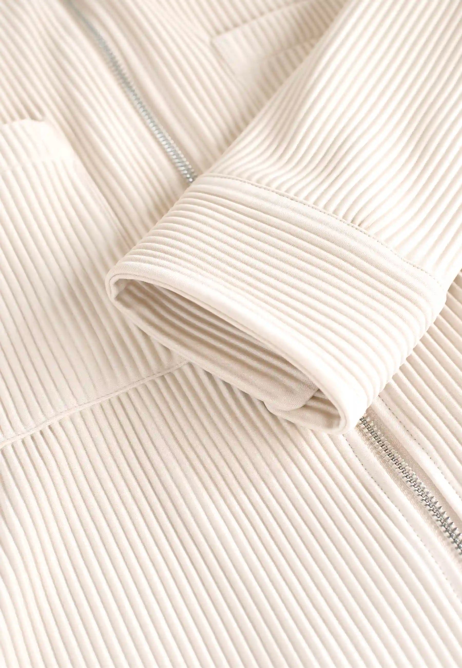 Plisse set - Ivory