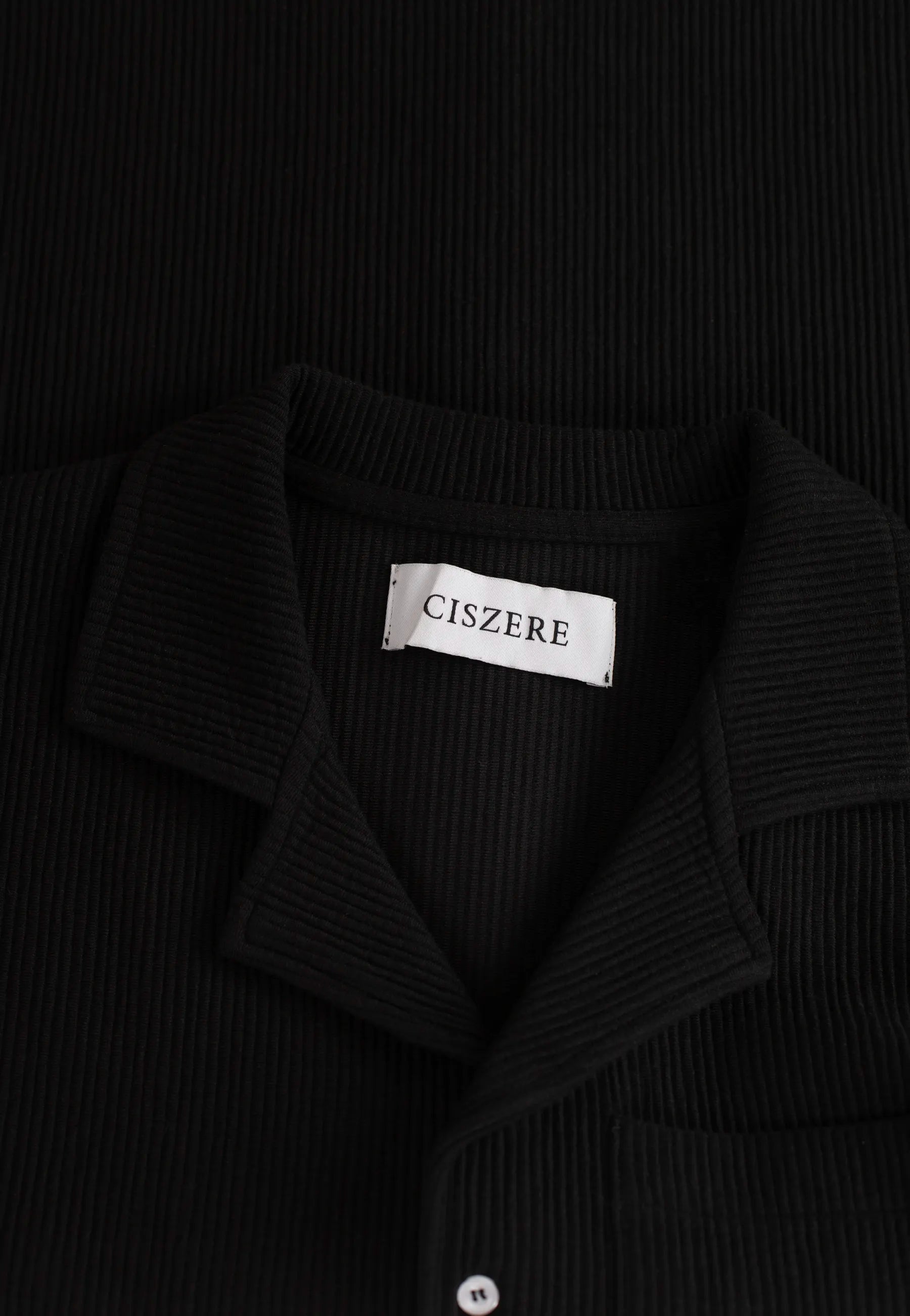 Jack plisse shirt - Black