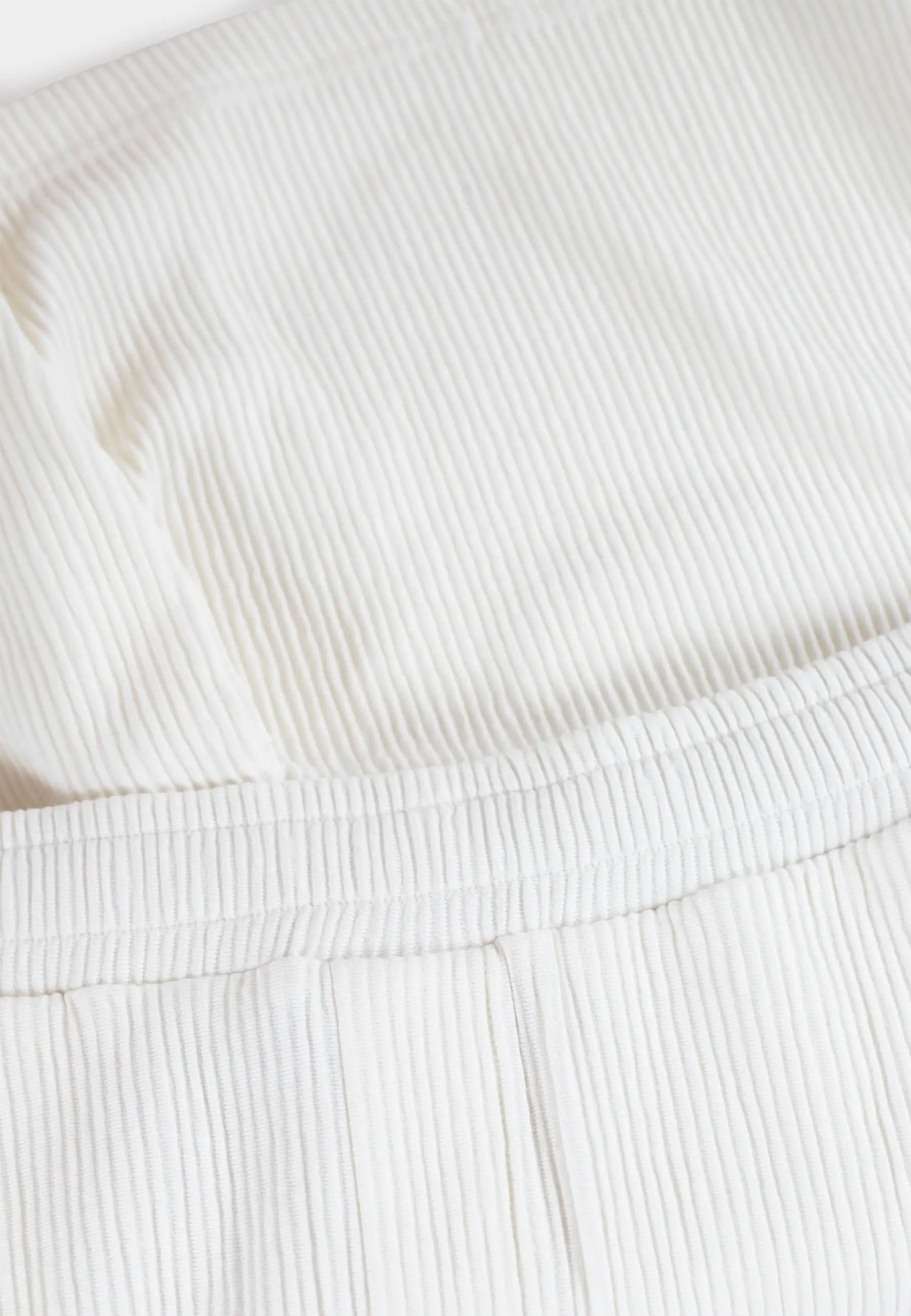 Mian plisse shorts - White