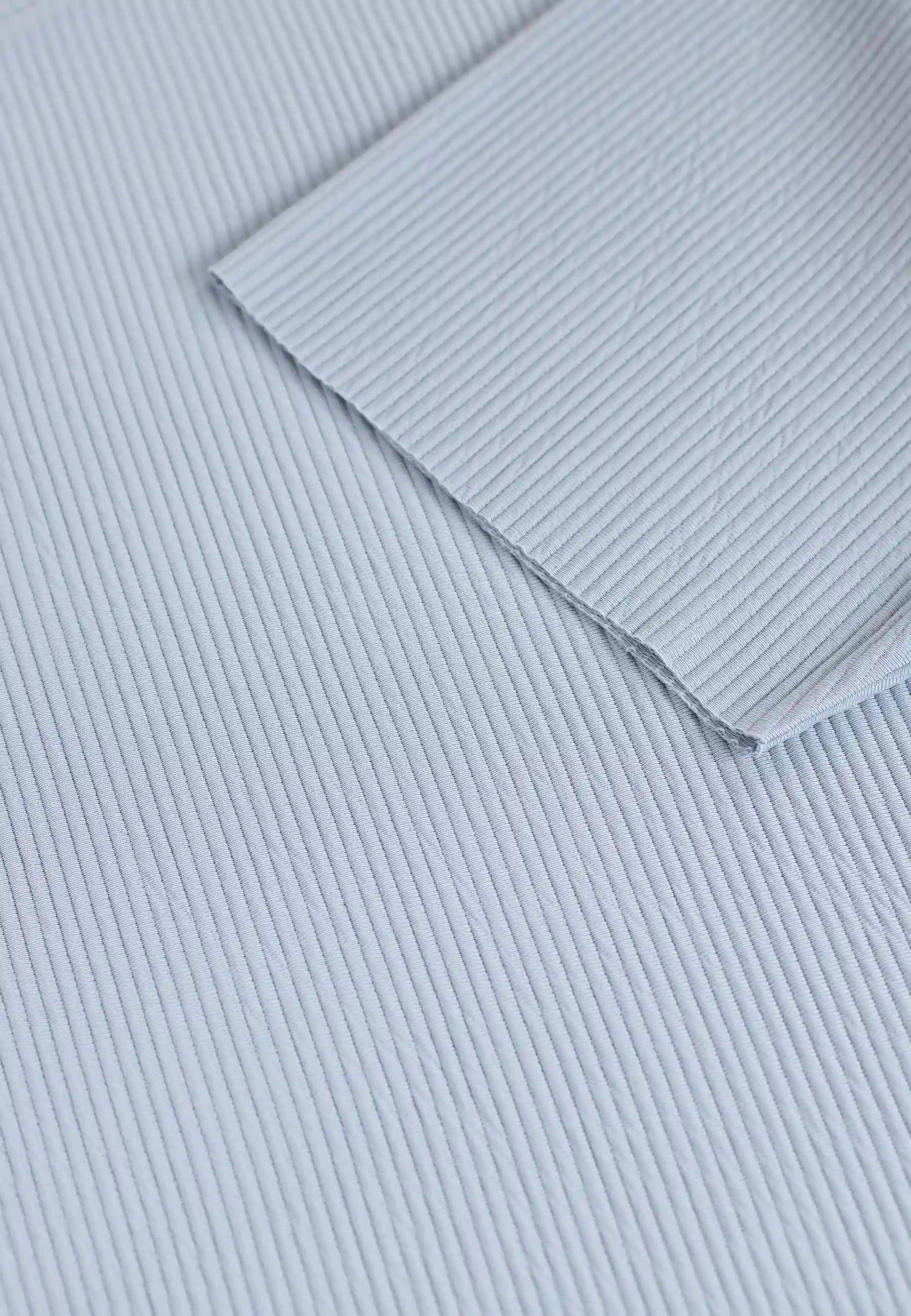 Evan plisse tee - Light blue