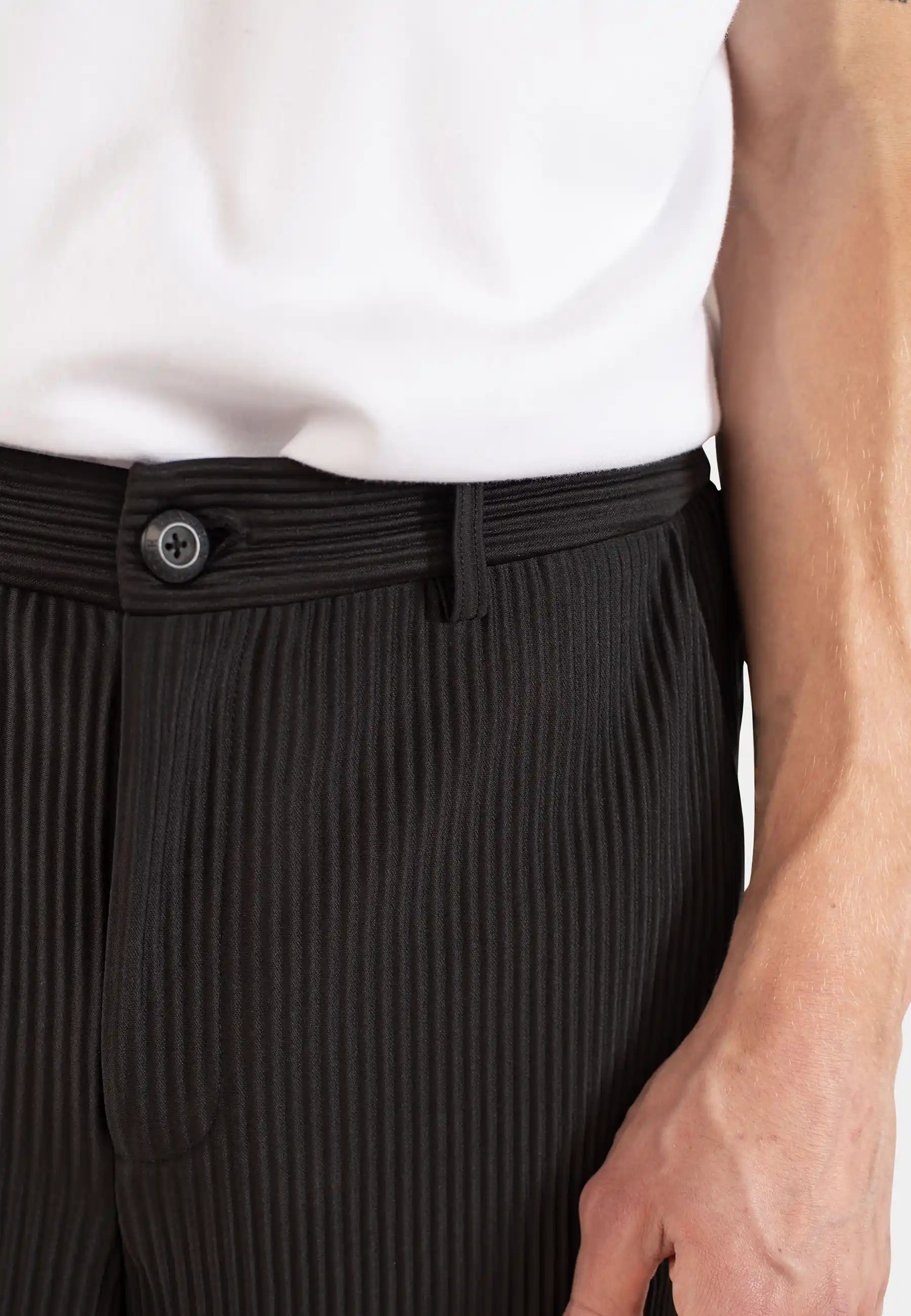 Plisse set - Black