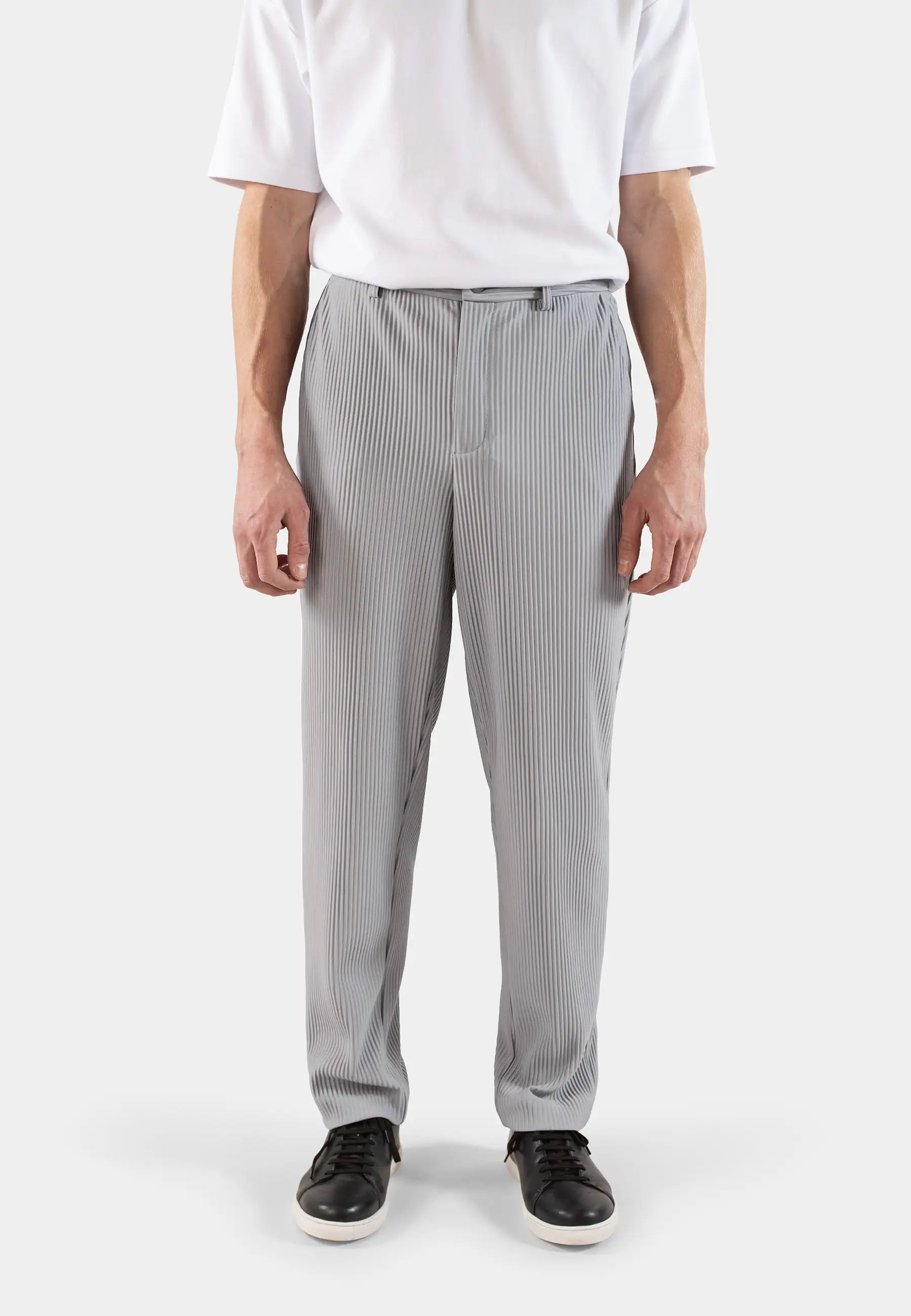 Lugo plisse trouser - Grey