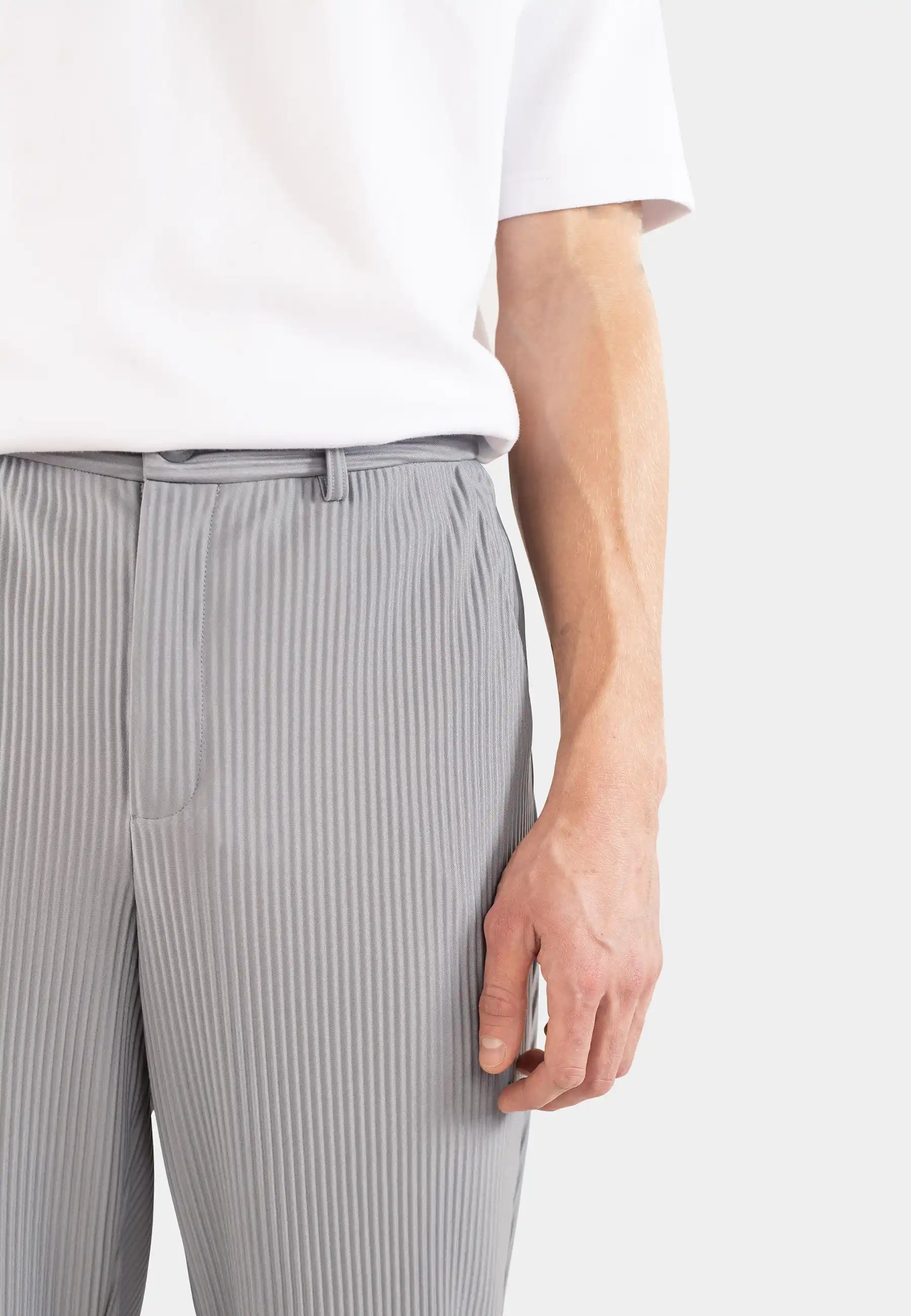 Plisse set - Grey