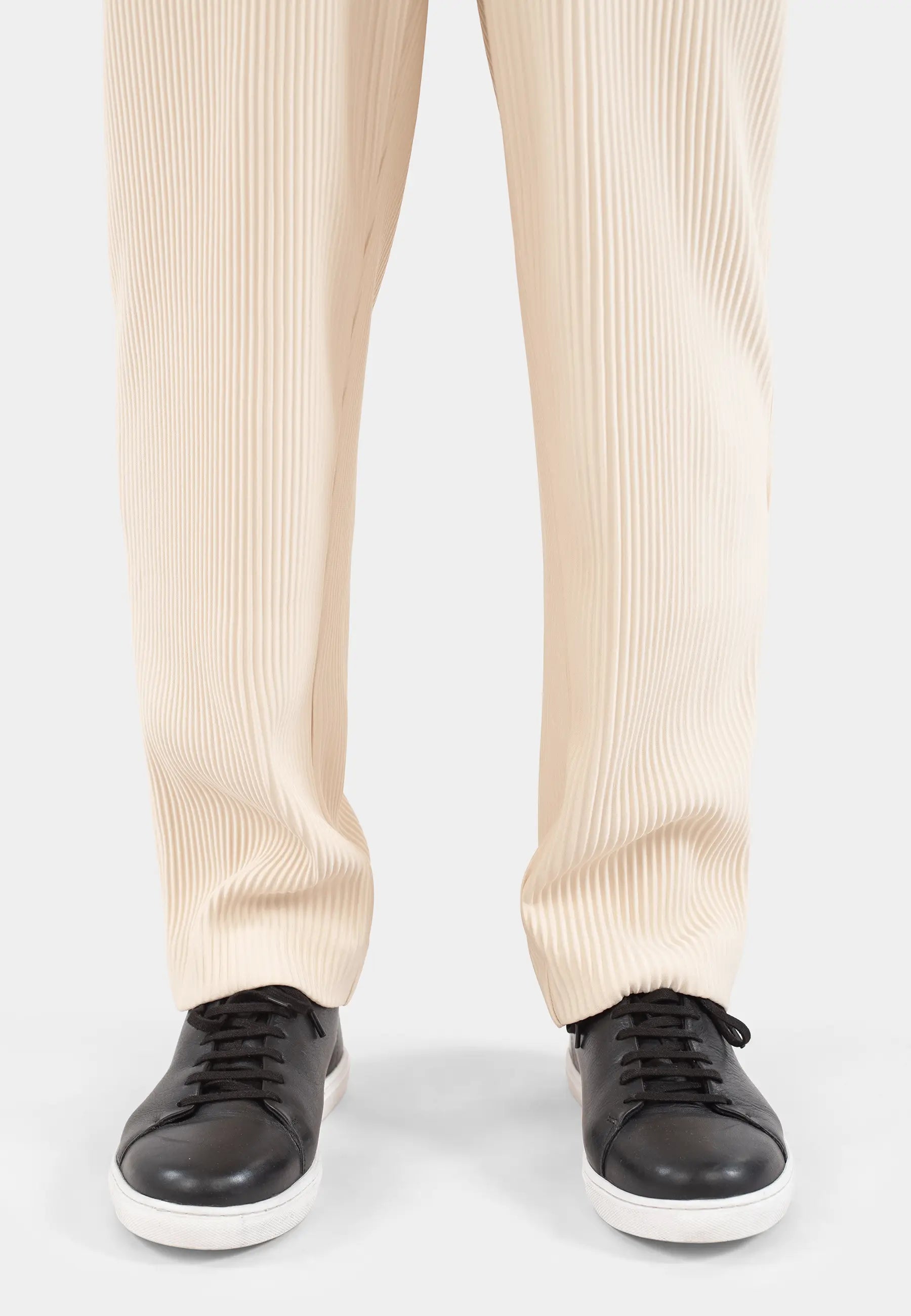 Lugo plisse trouser - Ivory
