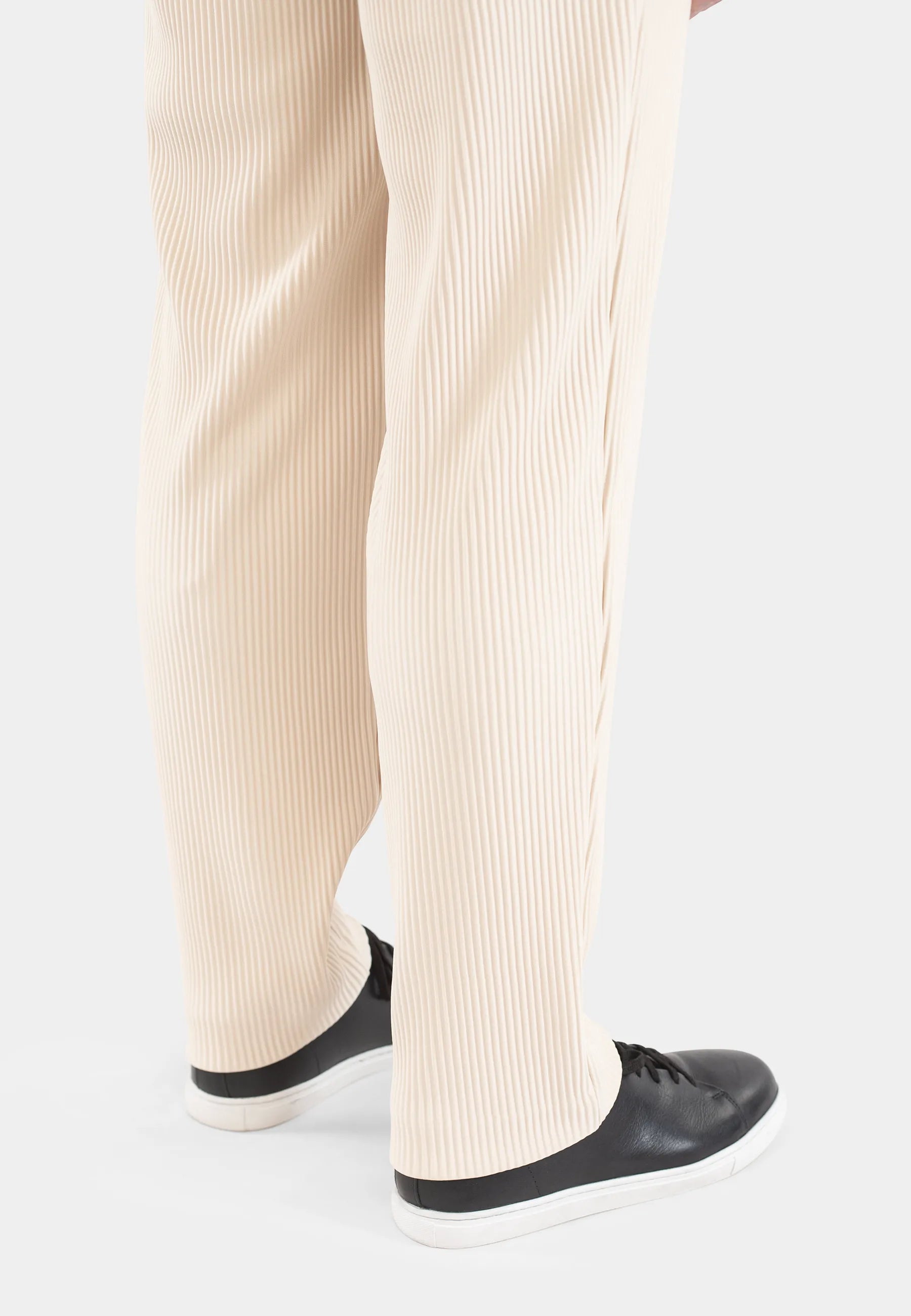 Lugo plisse trouser - Ivory