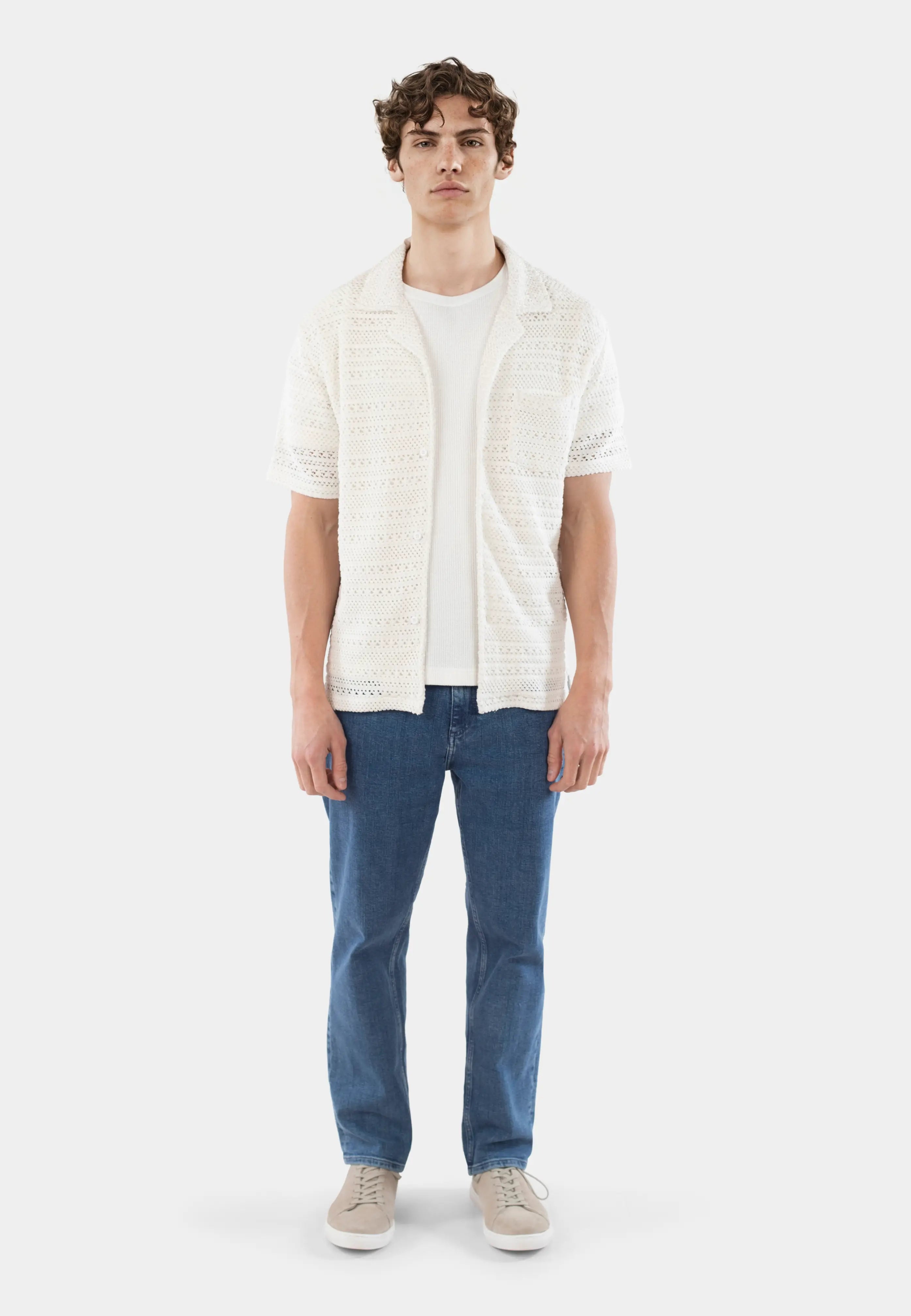 Wyatt crochet shirt - Off white