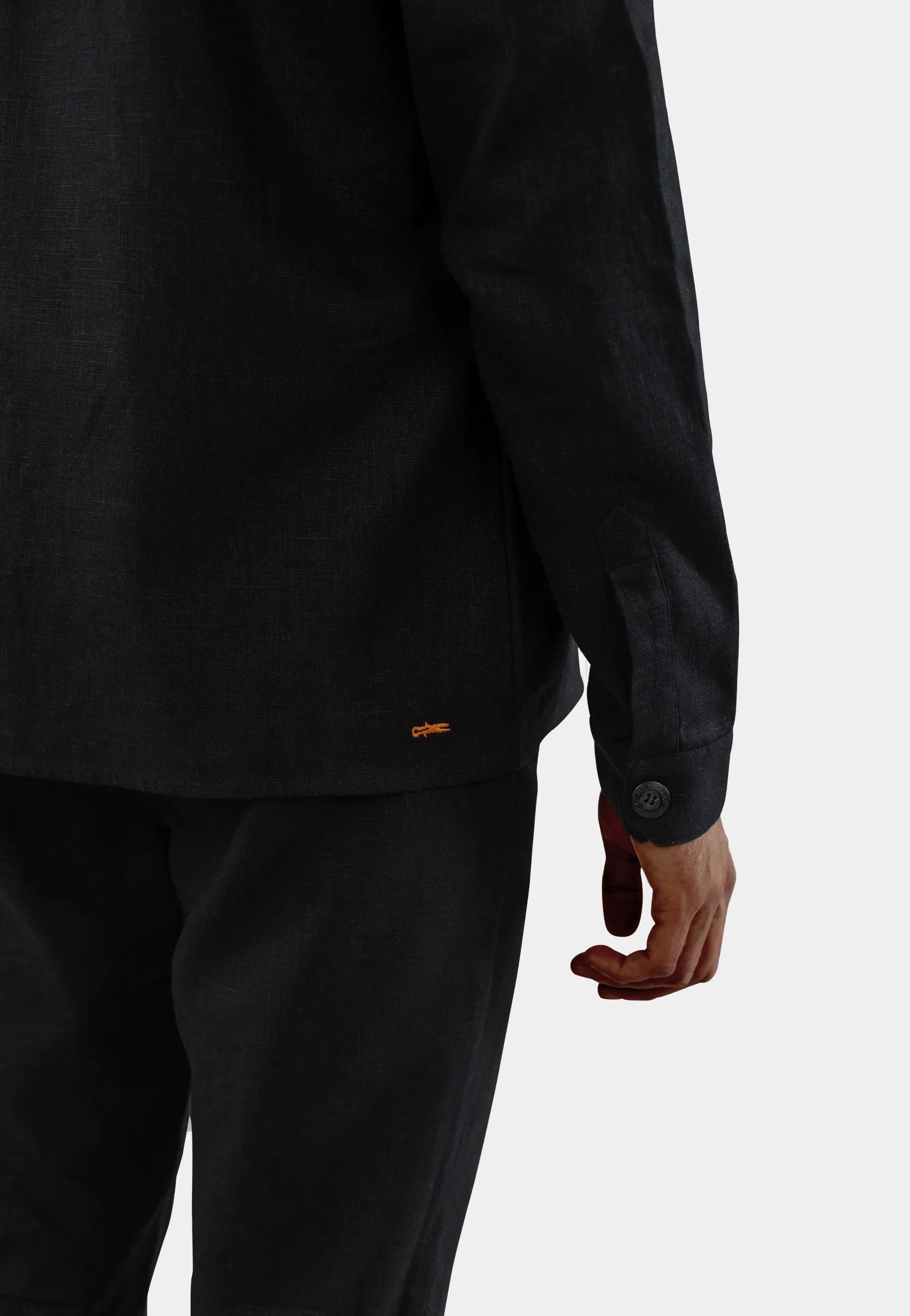 Dani linen overshirt - Black