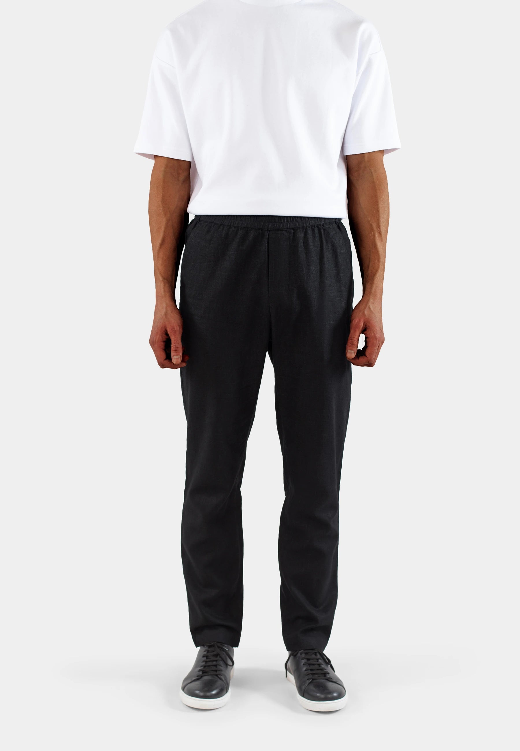 Harlow linen trousers - Black