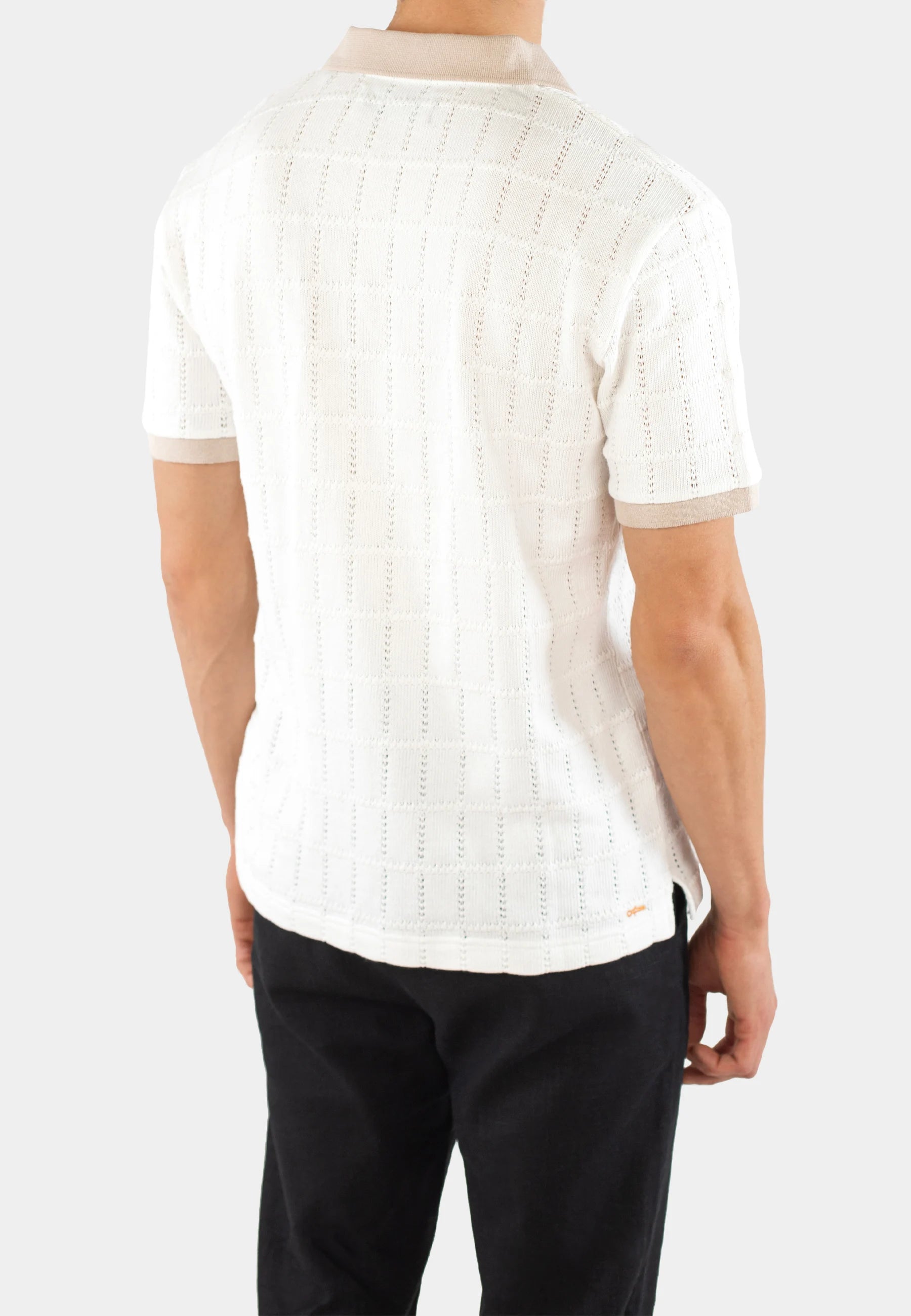 Alex Contrast Pique - Off White