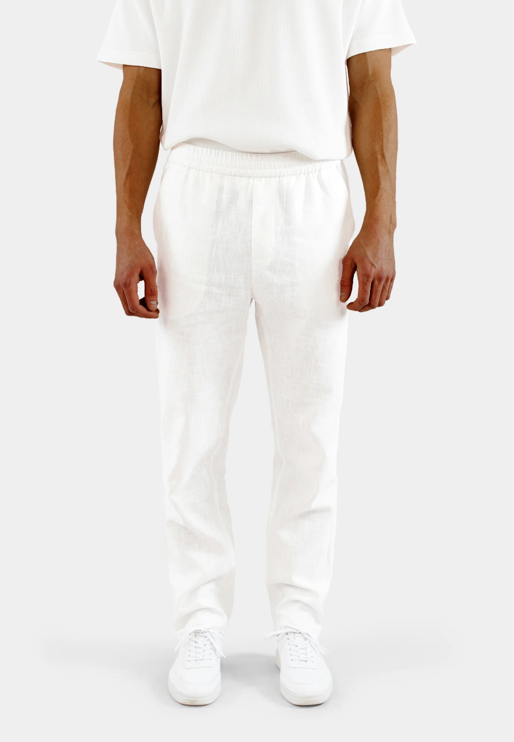 Harlow linen trousers - White