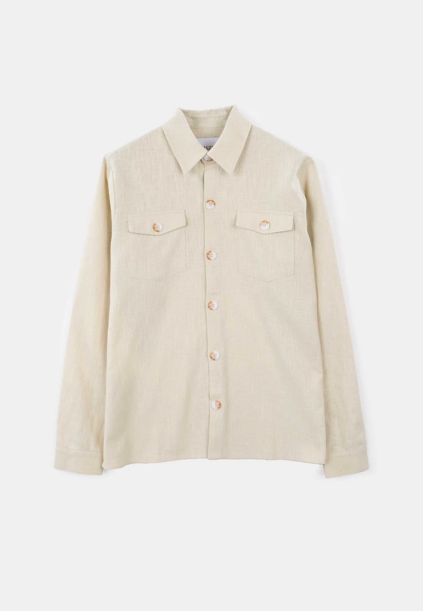 Dani linneovershirt - Beige