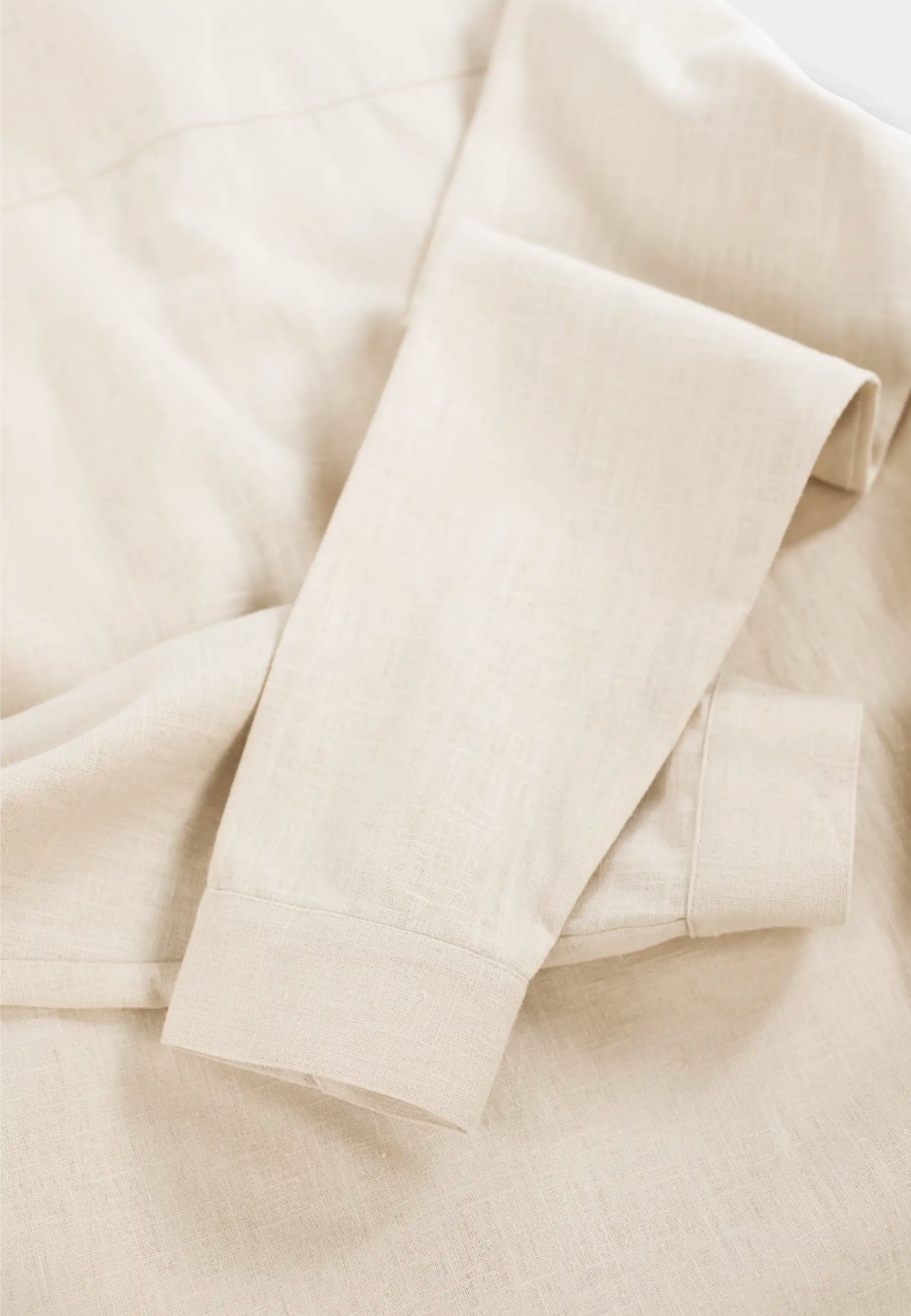 Dani linneovershirt - Beige