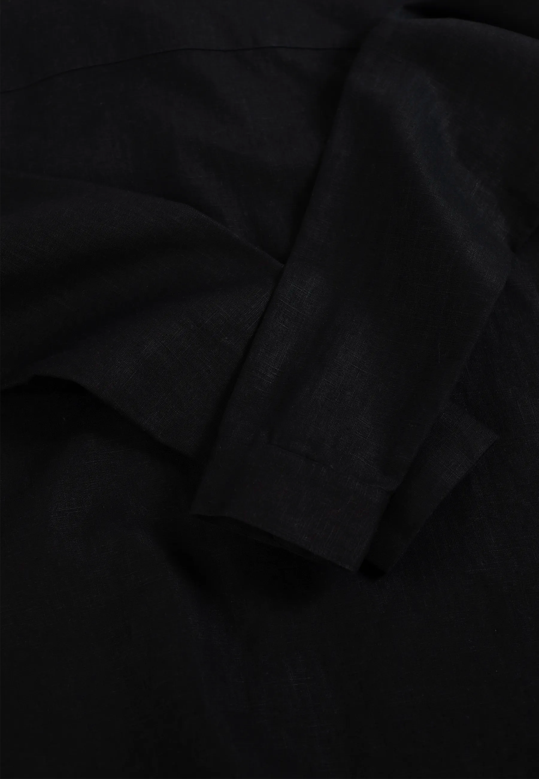 Dani linen overshirt - Black