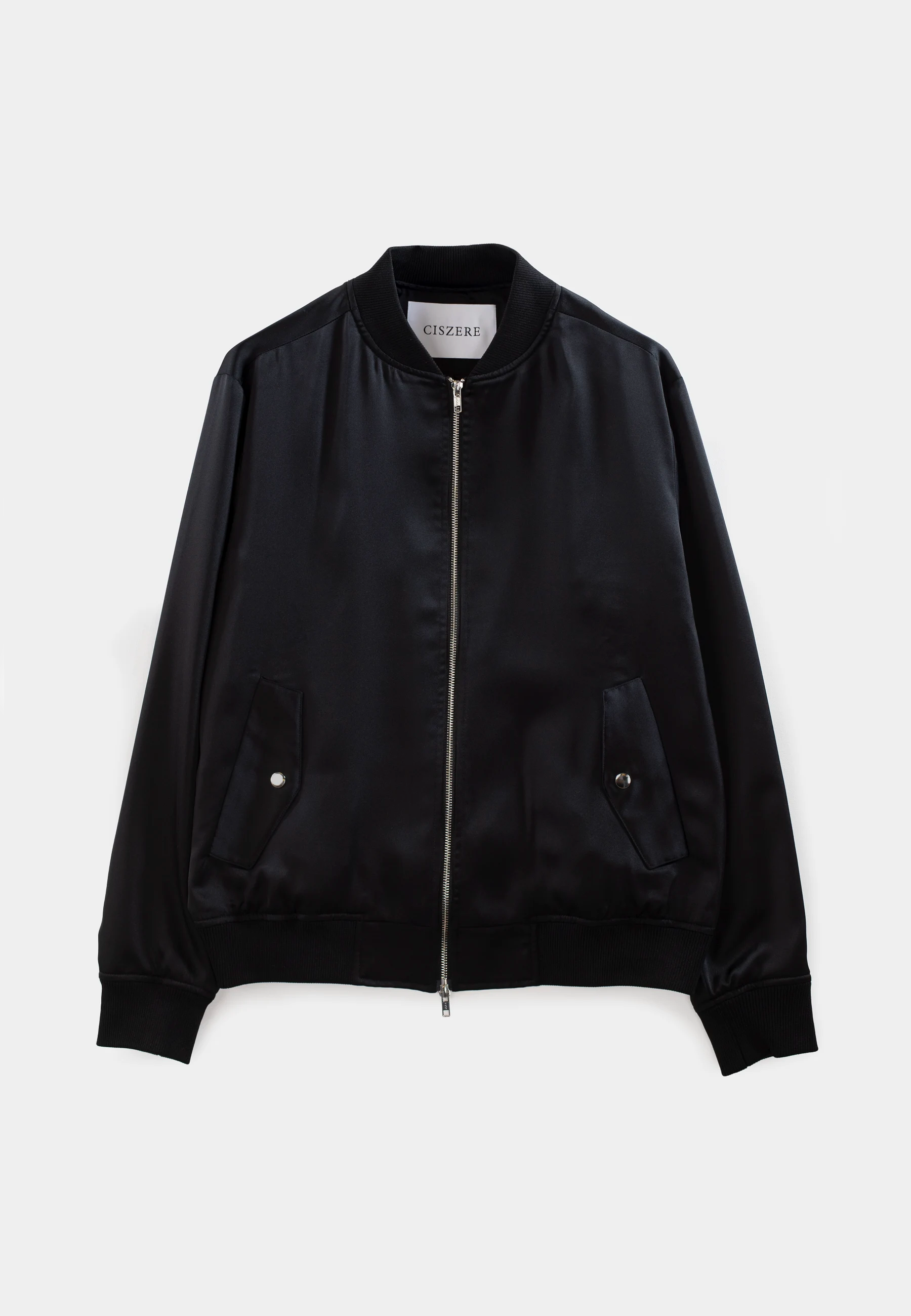 Julien satin jacket - Black
