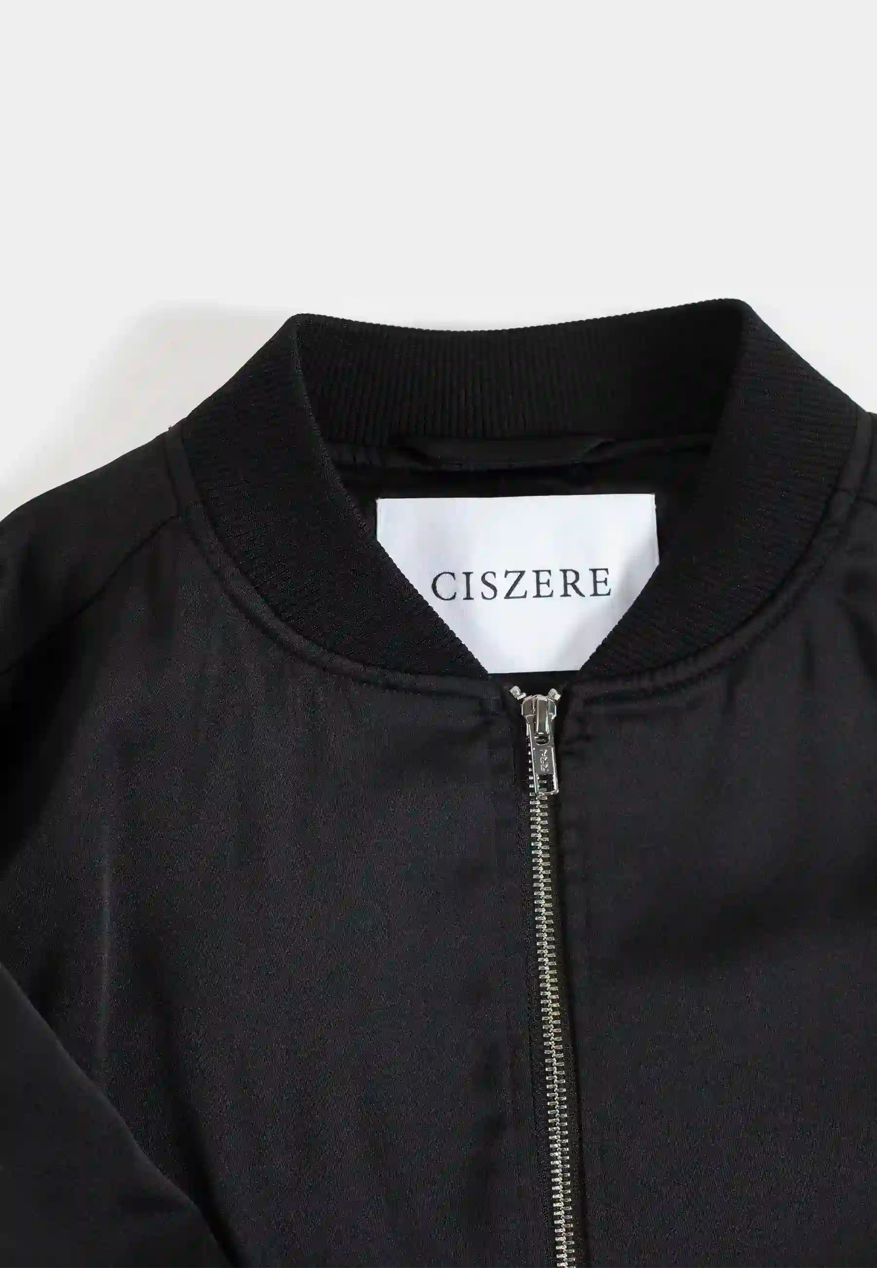 Julien satin jacket - Black