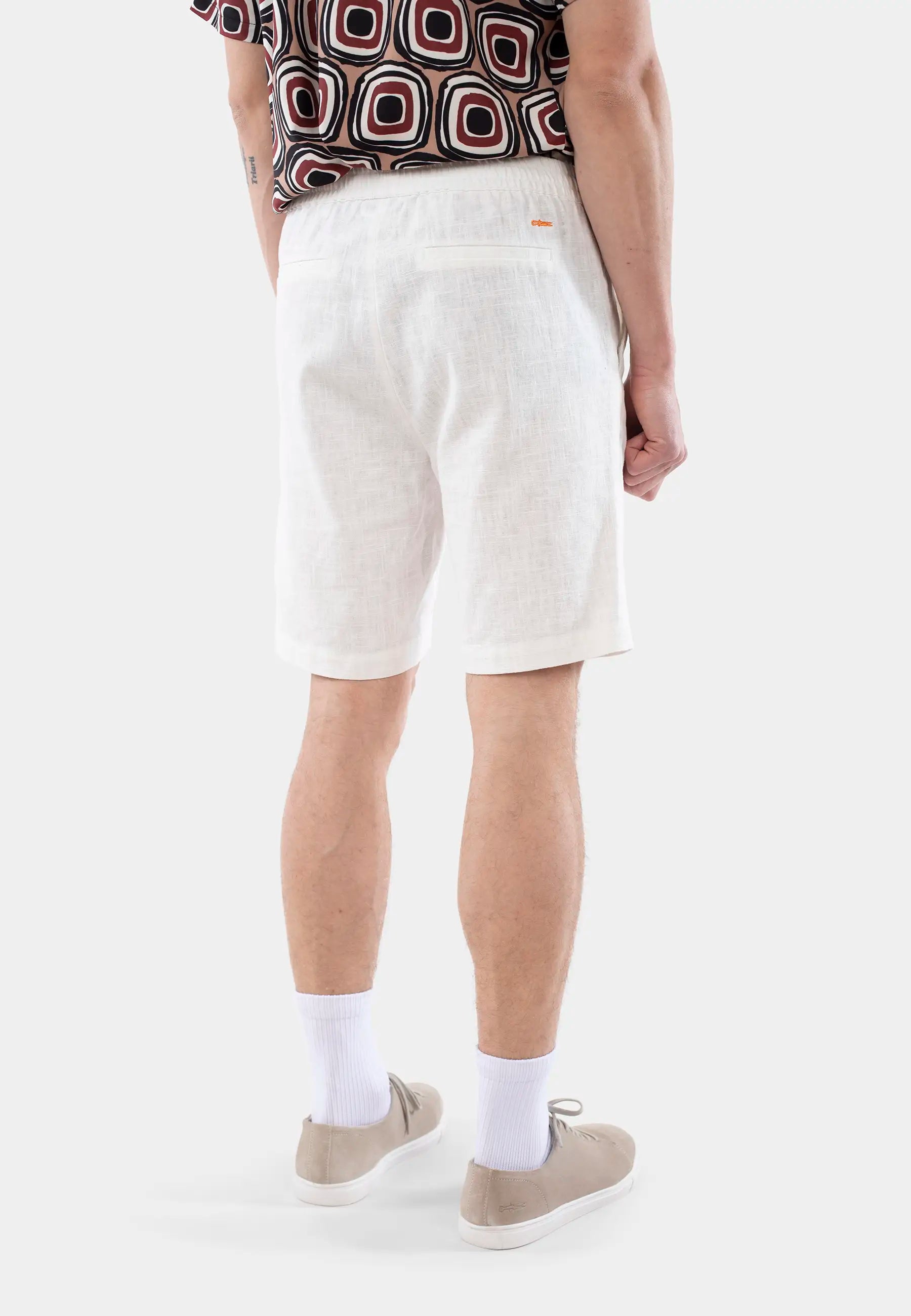 Mian linen shorts - Off white