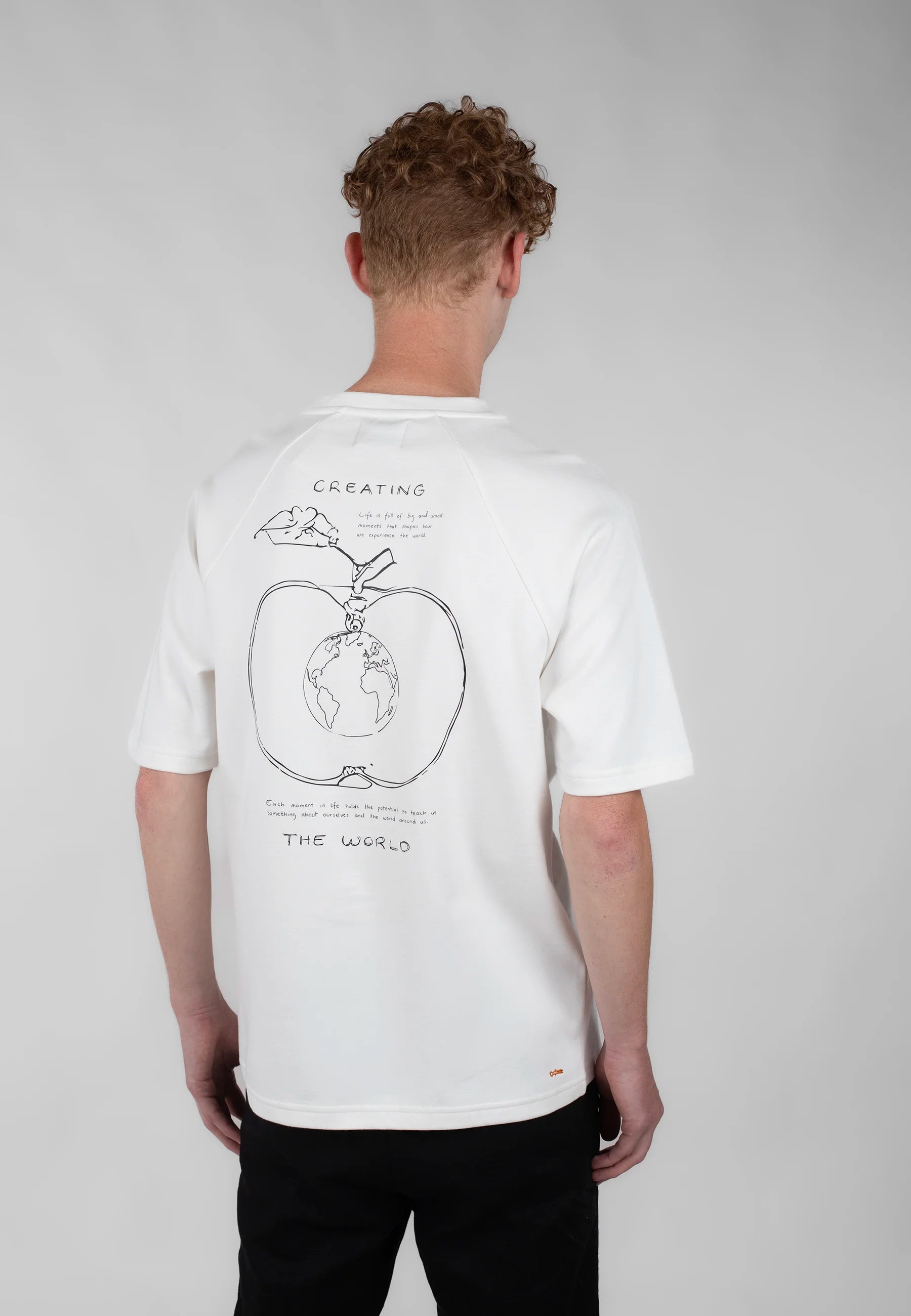 Ellipse: The World tee - White