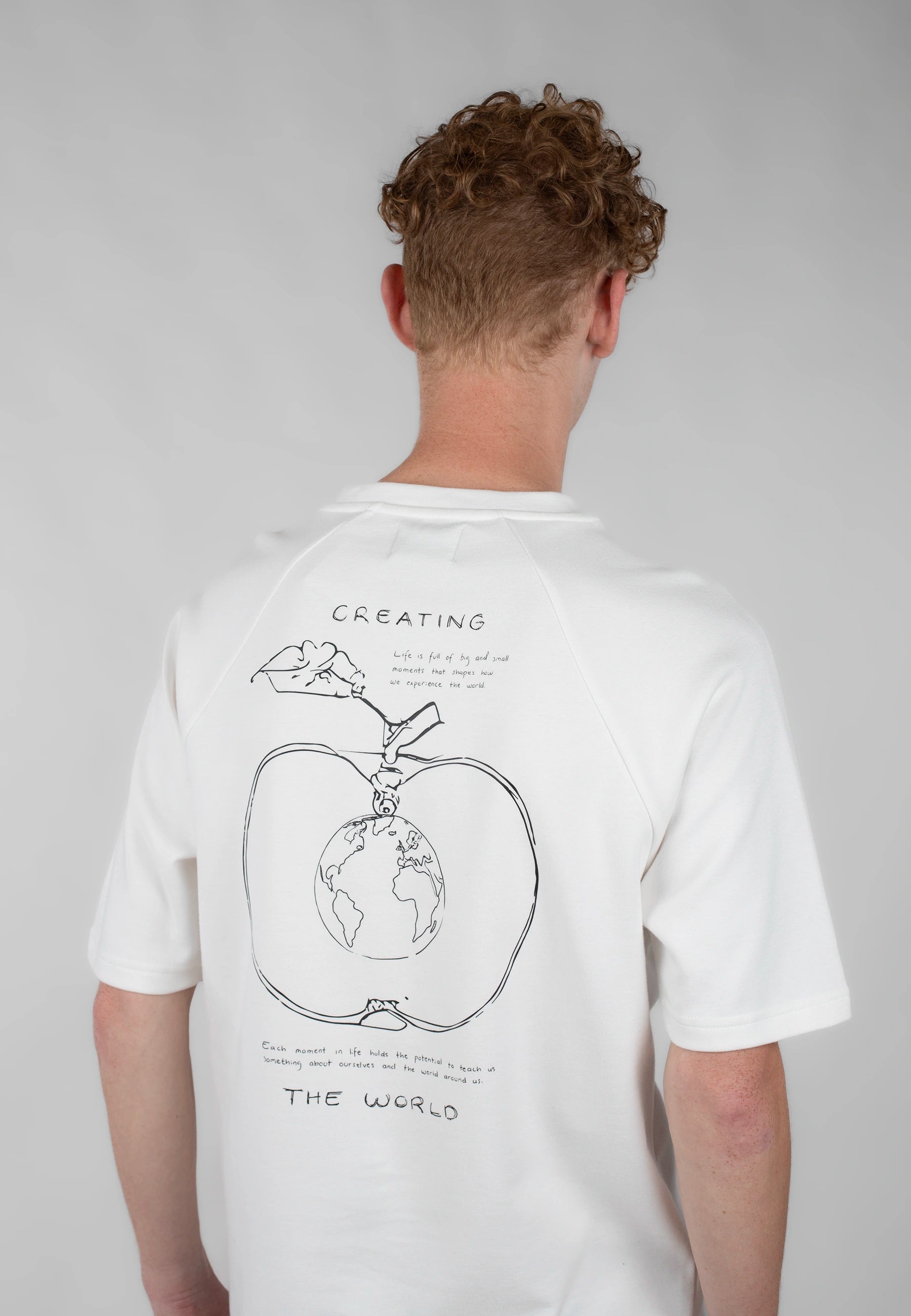 Ellipse: The World tee - White