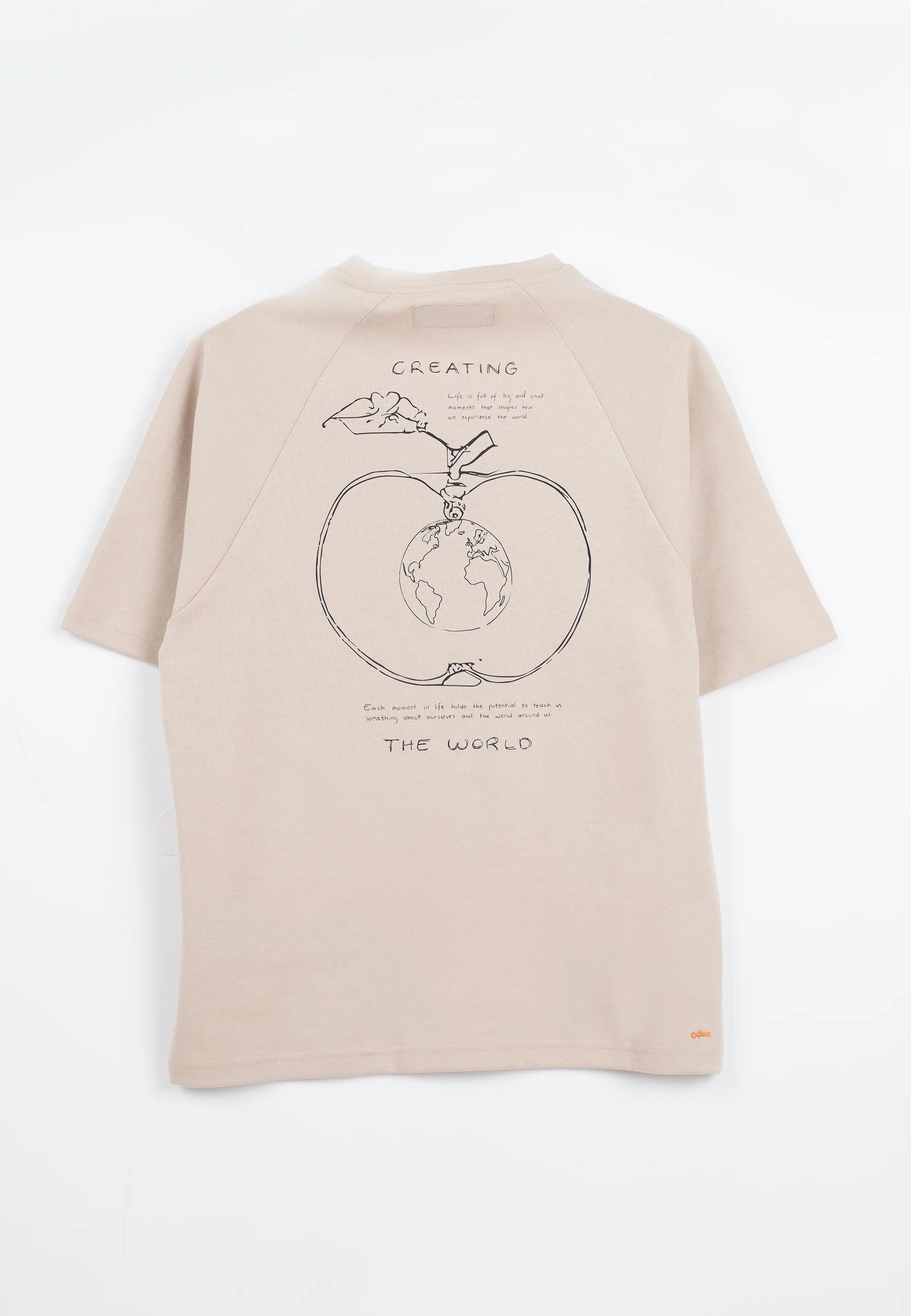 Ellipse: The World tee - Beige