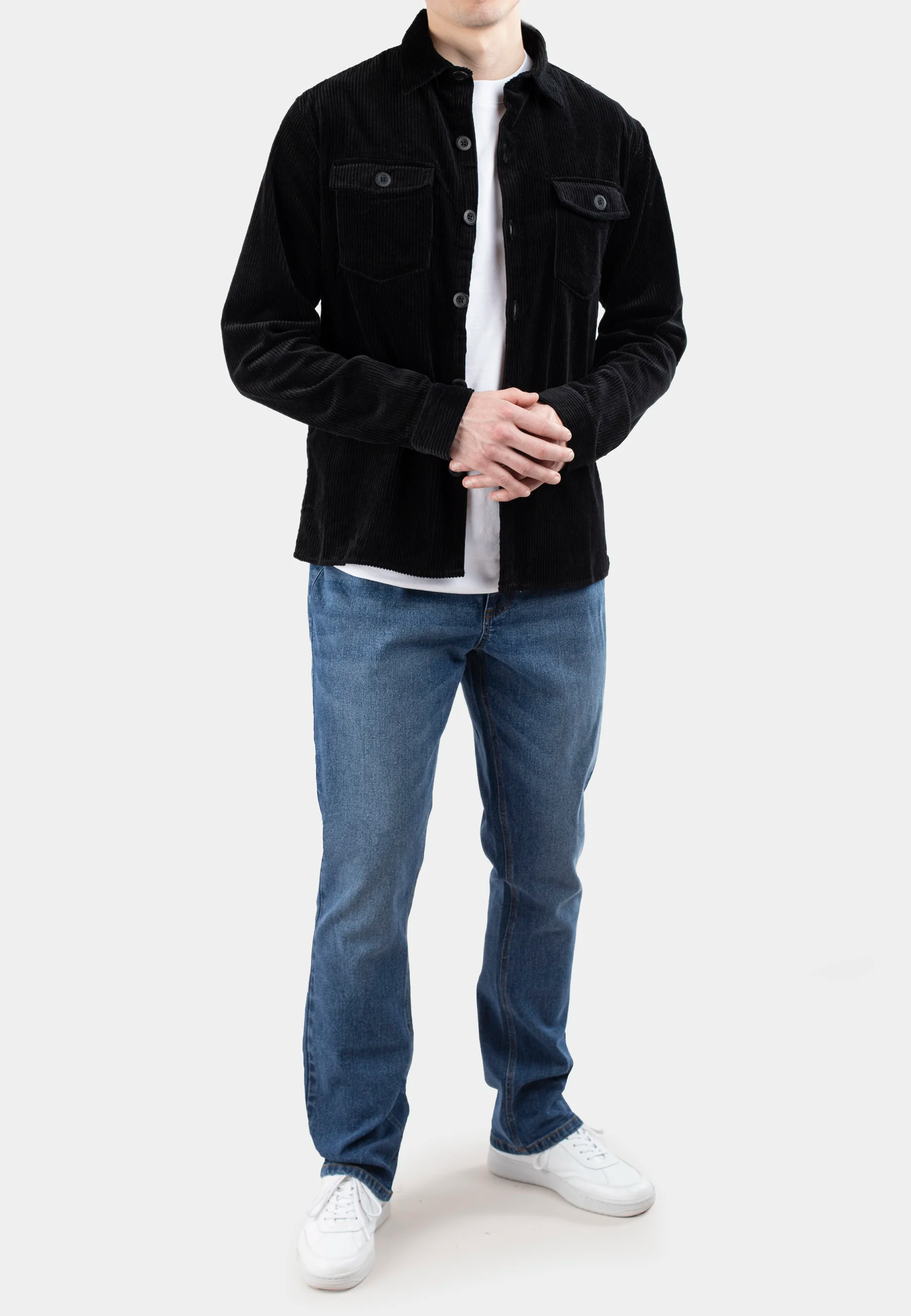 Dylan 2.0 manchesterovershirt – Liquorice black