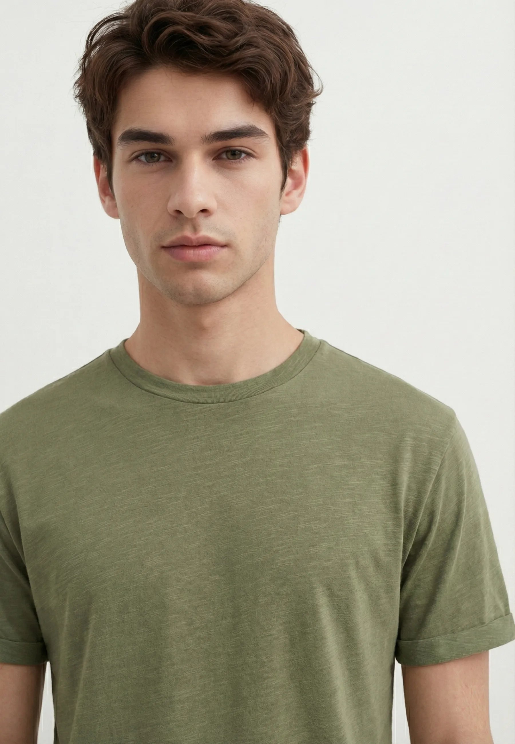 Lung melange t-shirt - Olive Green