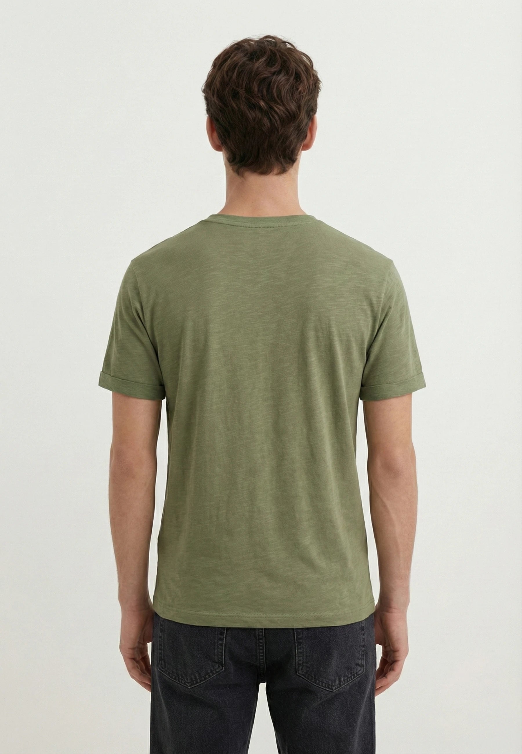Lung melange t-shirt - Olive Green