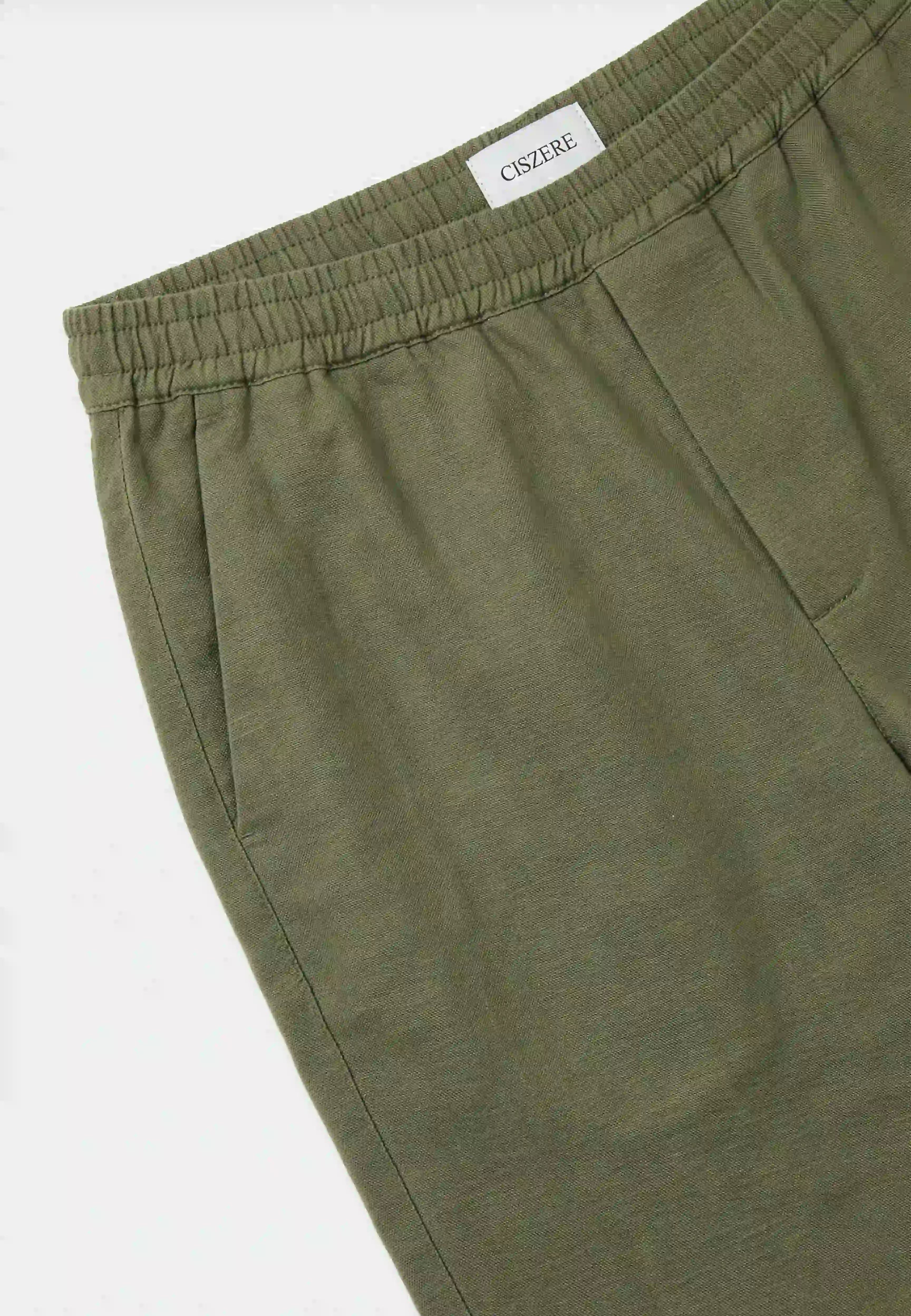Mian linen shorts - Green